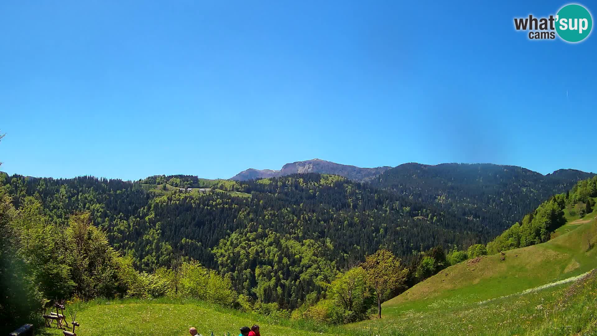 Webcam Brunarica Dražgoše – Live View of Ratitovec (1666 m)