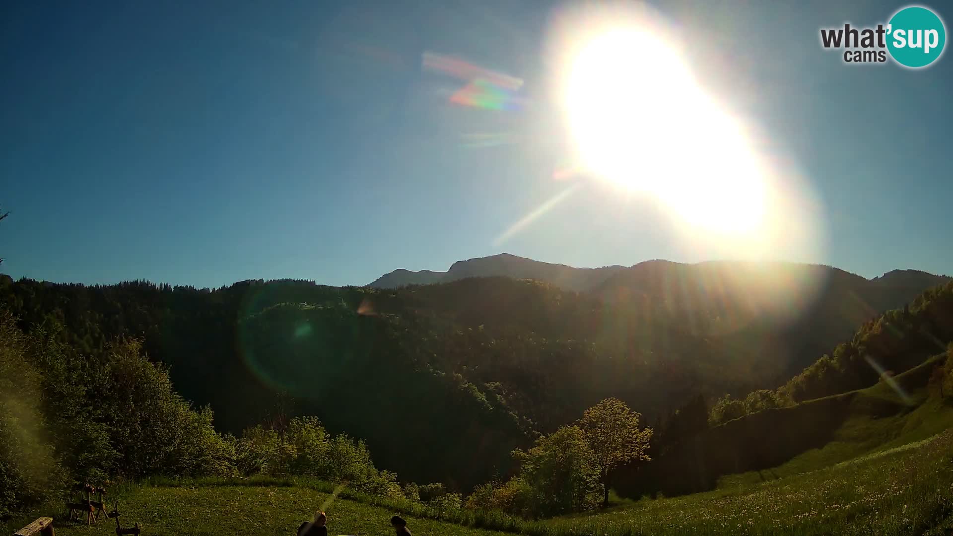 Webcam Brunarica Dražgoše – Vista live sul Ratitovec (1666 m)