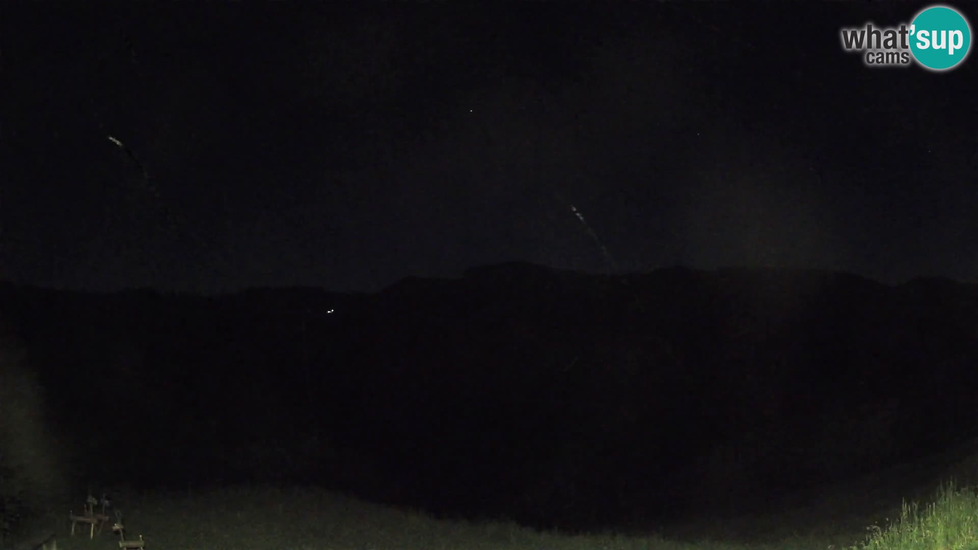 Webcam Brunarica Dražgoše – Vista live sul Ratitovec (1666 m)