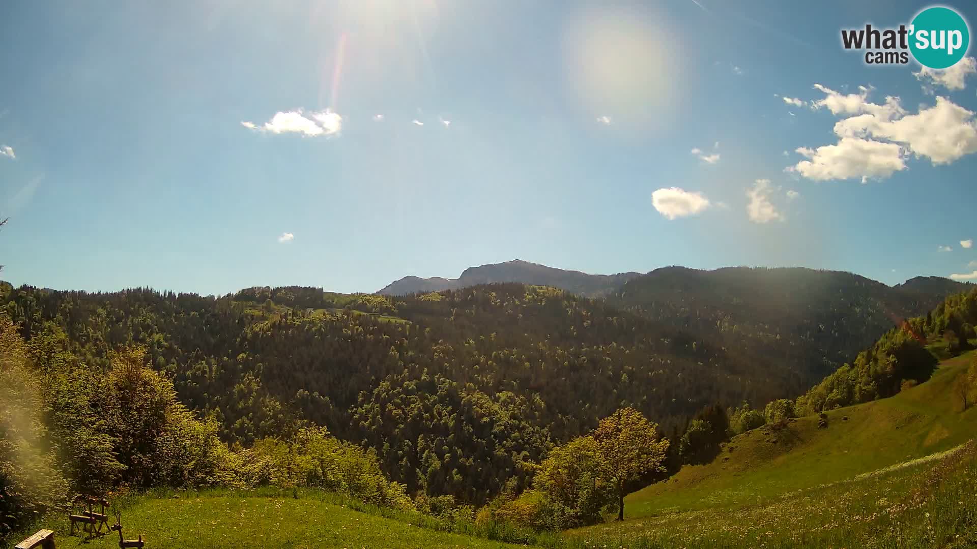 Web kamera Brunarica Dražgoše – Pogled uživo na Ratitovec (1666 m)