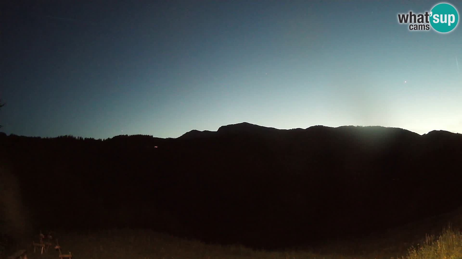 Webcam Brunarica Dražgoše – Live View of Ratitovec (1666 m)