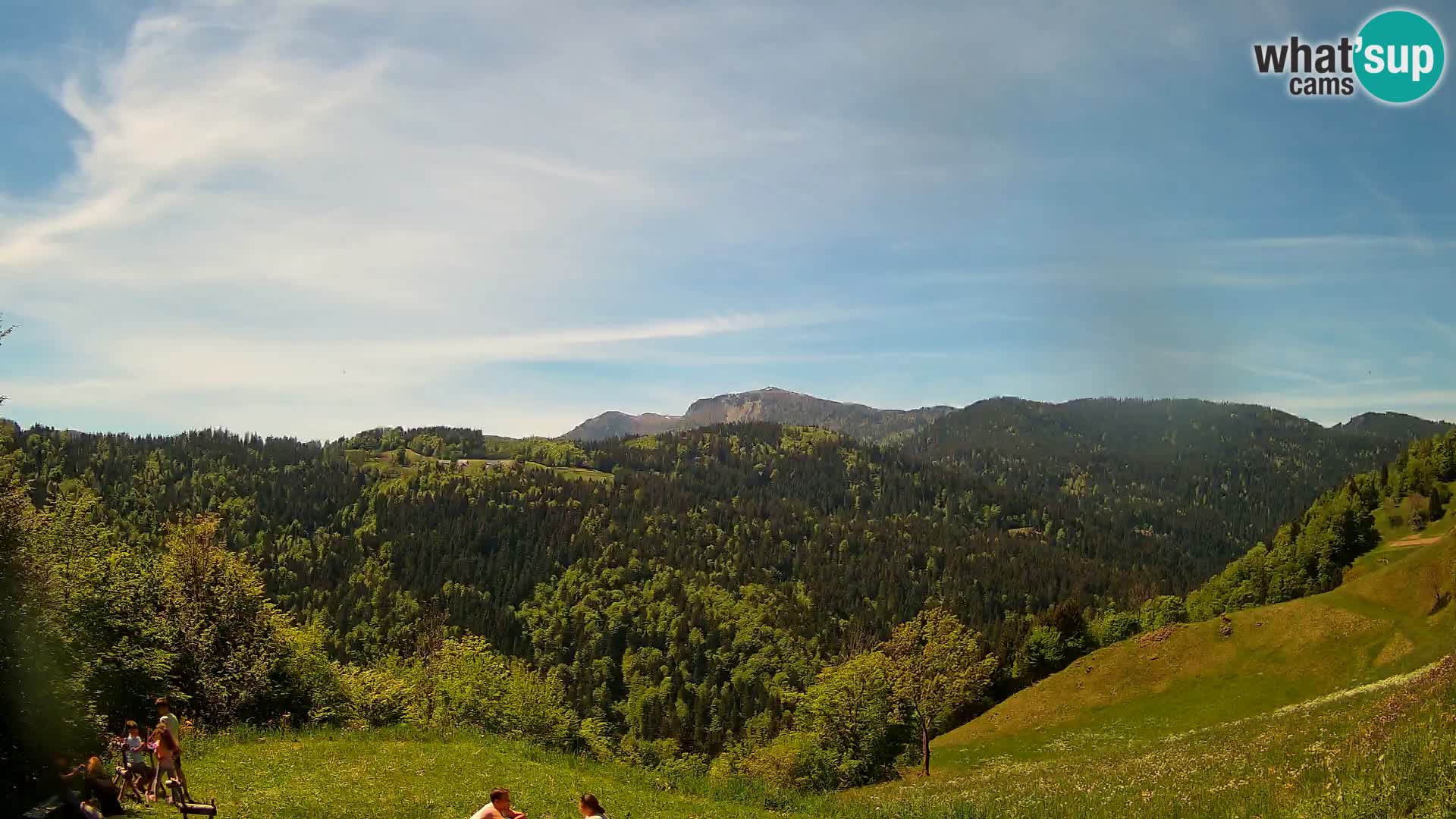 Webcam Brunarica Dražgoše – Live View of Ratitovec (1666 m)