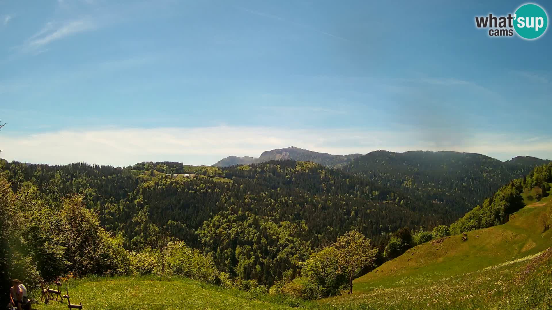 Webcam Brunarica Dražgoše – Live View of Ratitovec (1666 m)