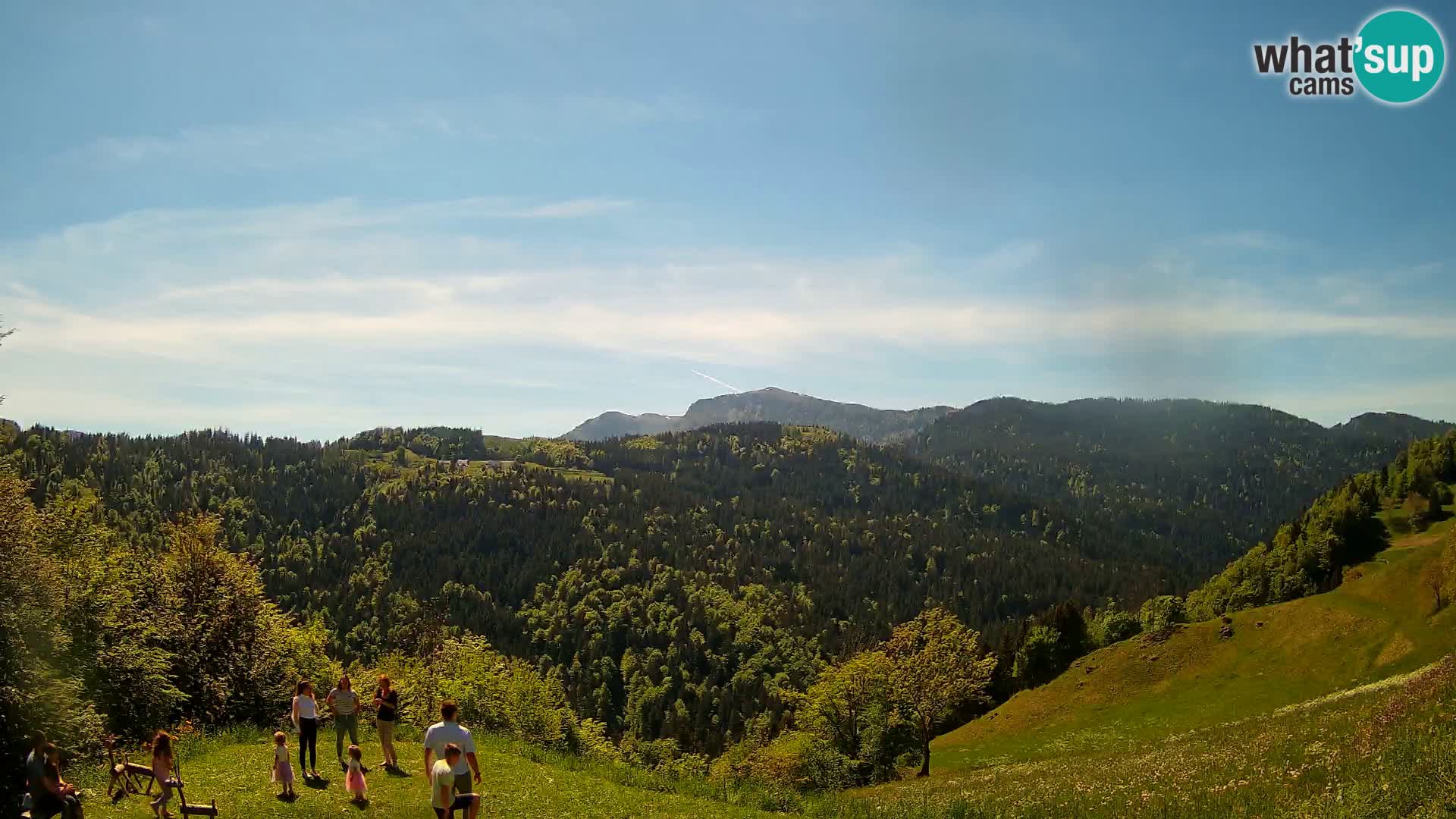 Webcam Brunarica Dražgoše – Live View of Ratitovec (1666 m)