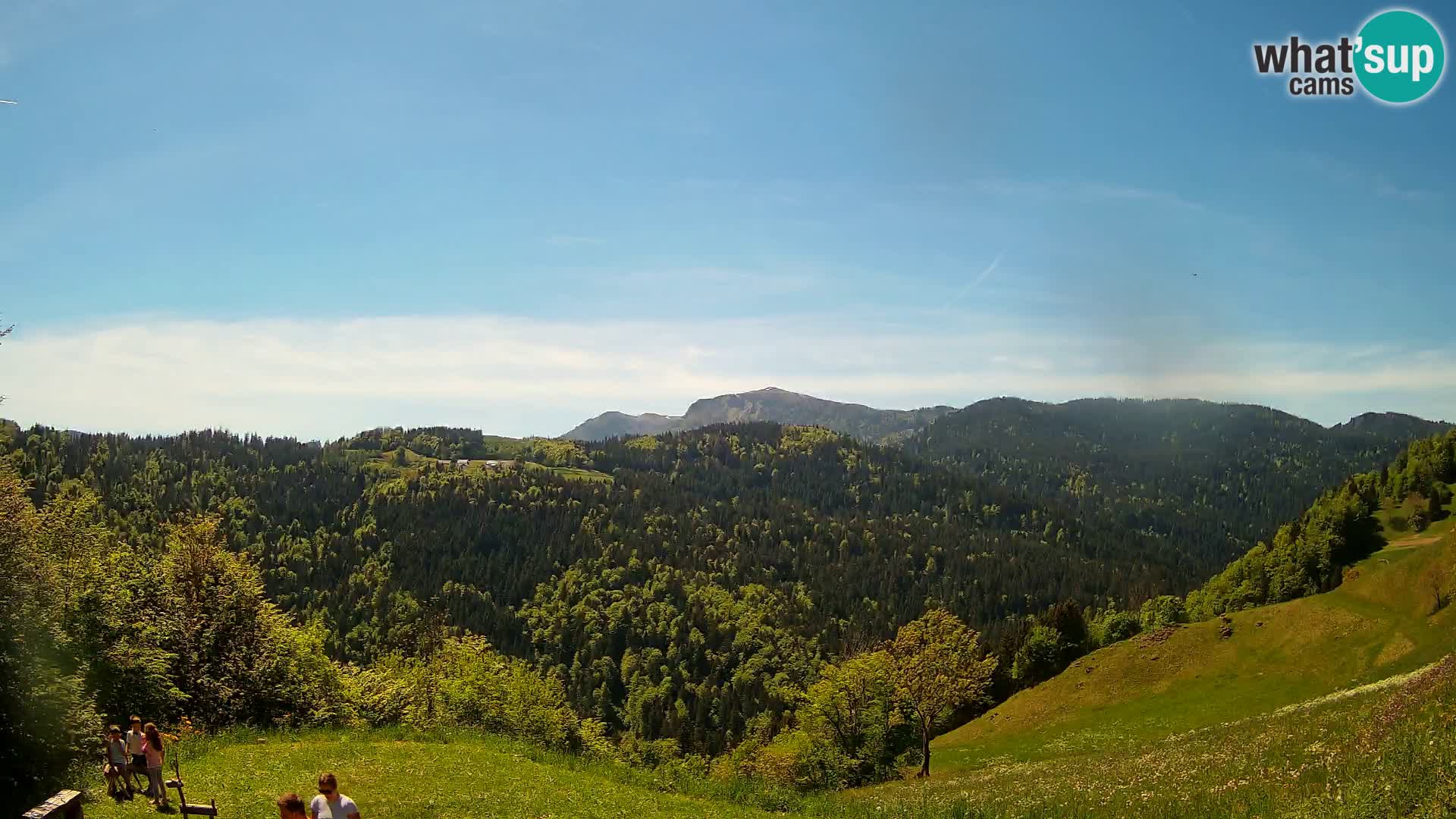 Webcam Brunarica Dražgoše – Live View of Ratitovec (1666 m)