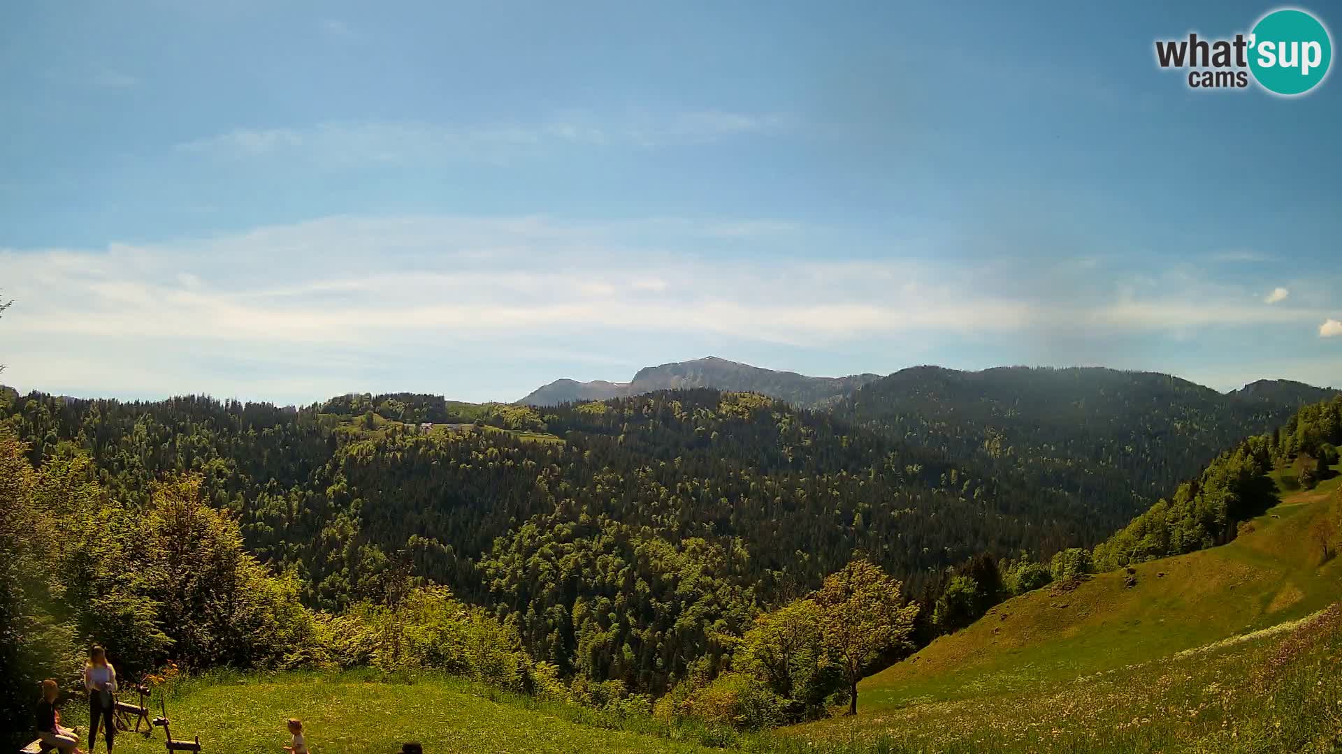 Webcam Brunarica Dražgoše – Live View of Ratitovec (1666 m)