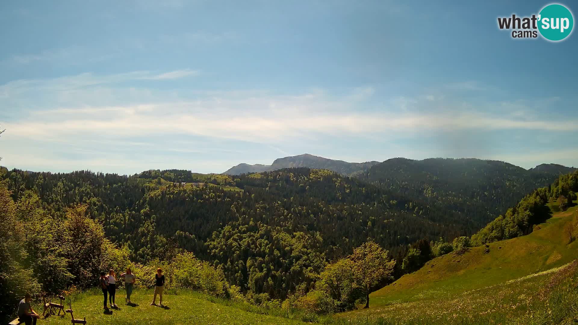 Webcam Brunarica Dražgoše – Live View of Ratitovec (1666 m)