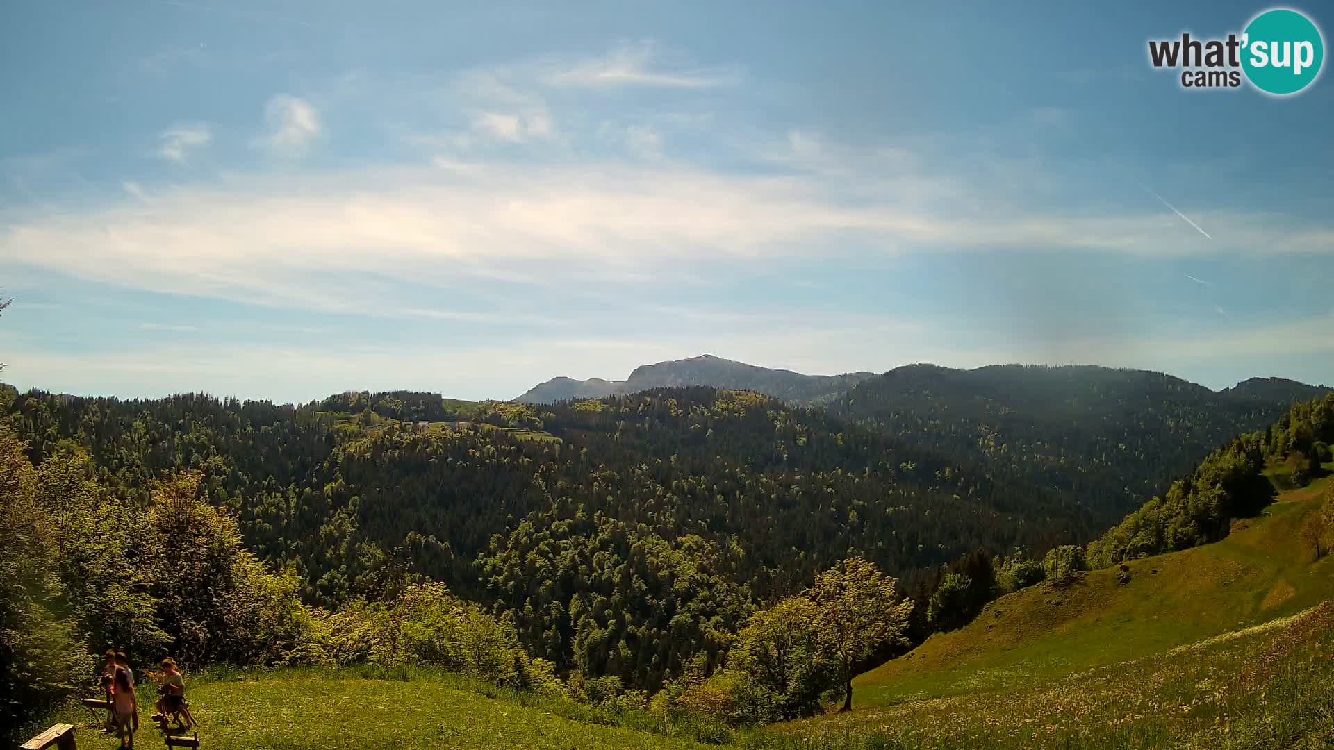 Webcam Brunarica Dražgoše – Live View of Ratitovec (1666 m)