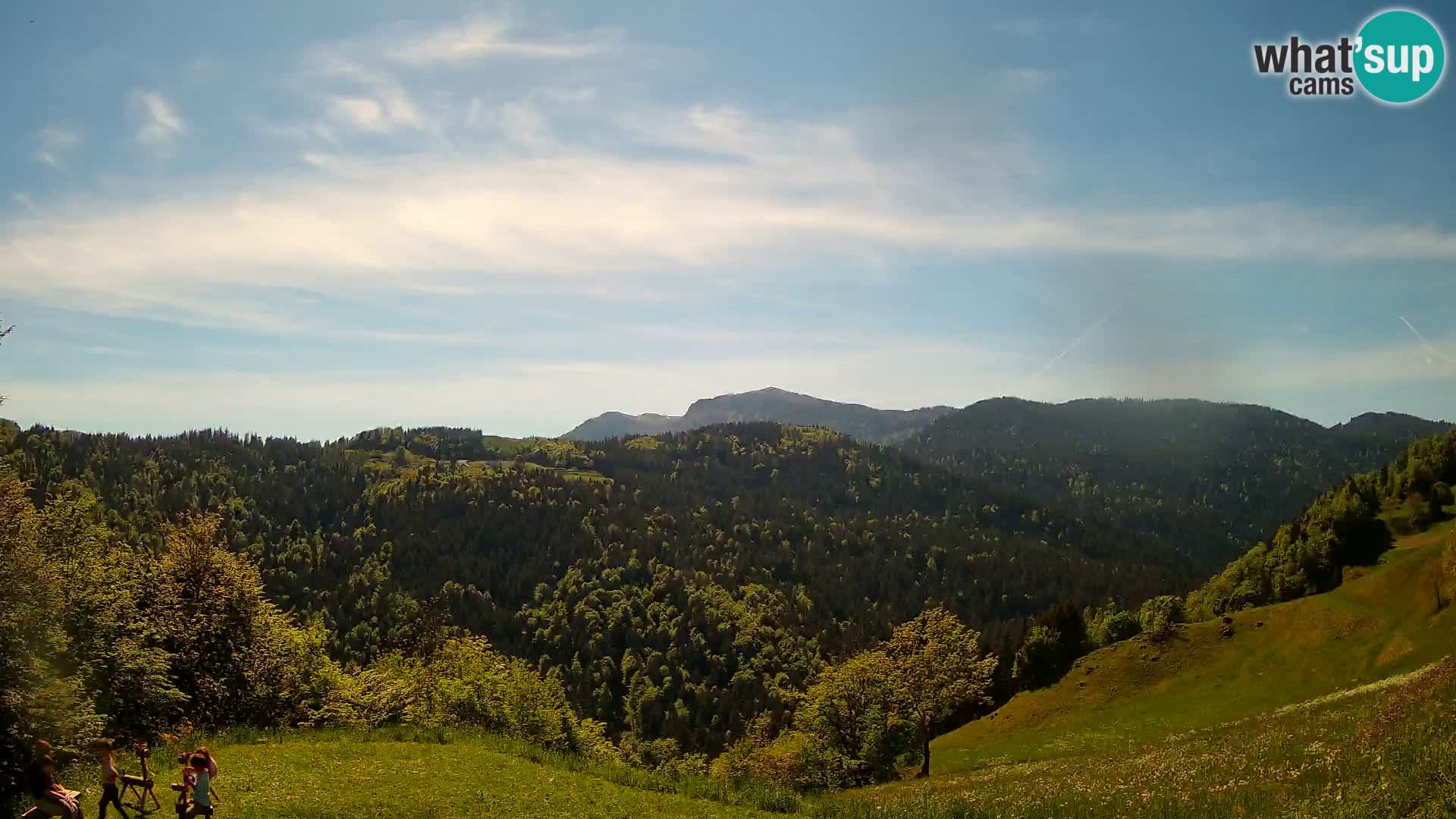 Spletna kamera Brunarica Dražgoše – Pogled v živo na Ratitovec (1666 m)