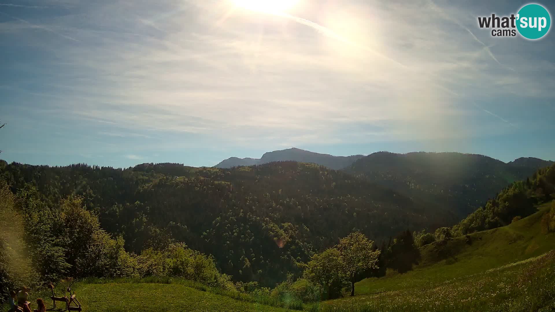 Webcam Brunarica Dražgoše – Live View of Ratitovec (1666 m)