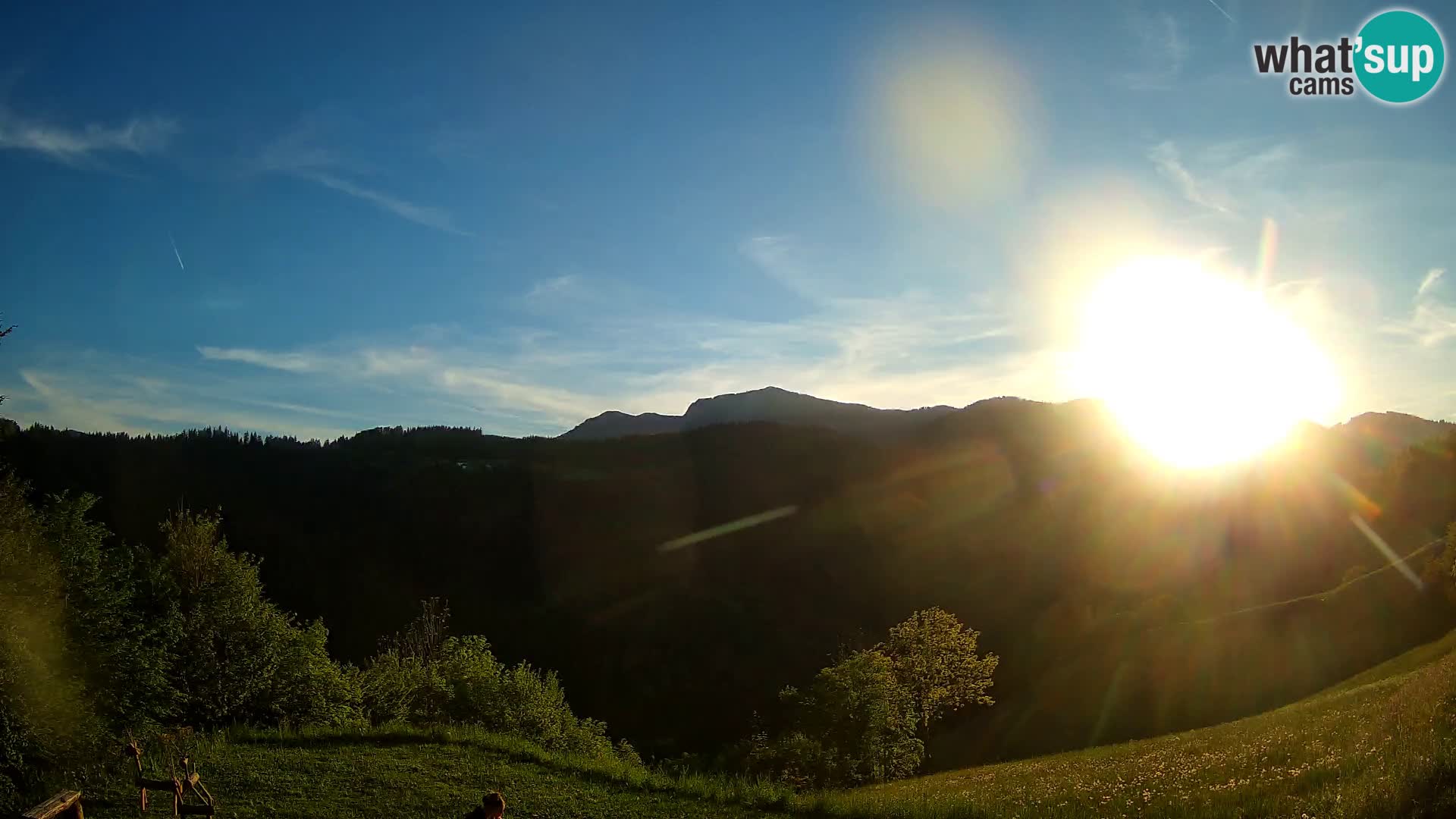 Webcam Brunarica Dražgoše – Live View of Ratitovec (1666 m)