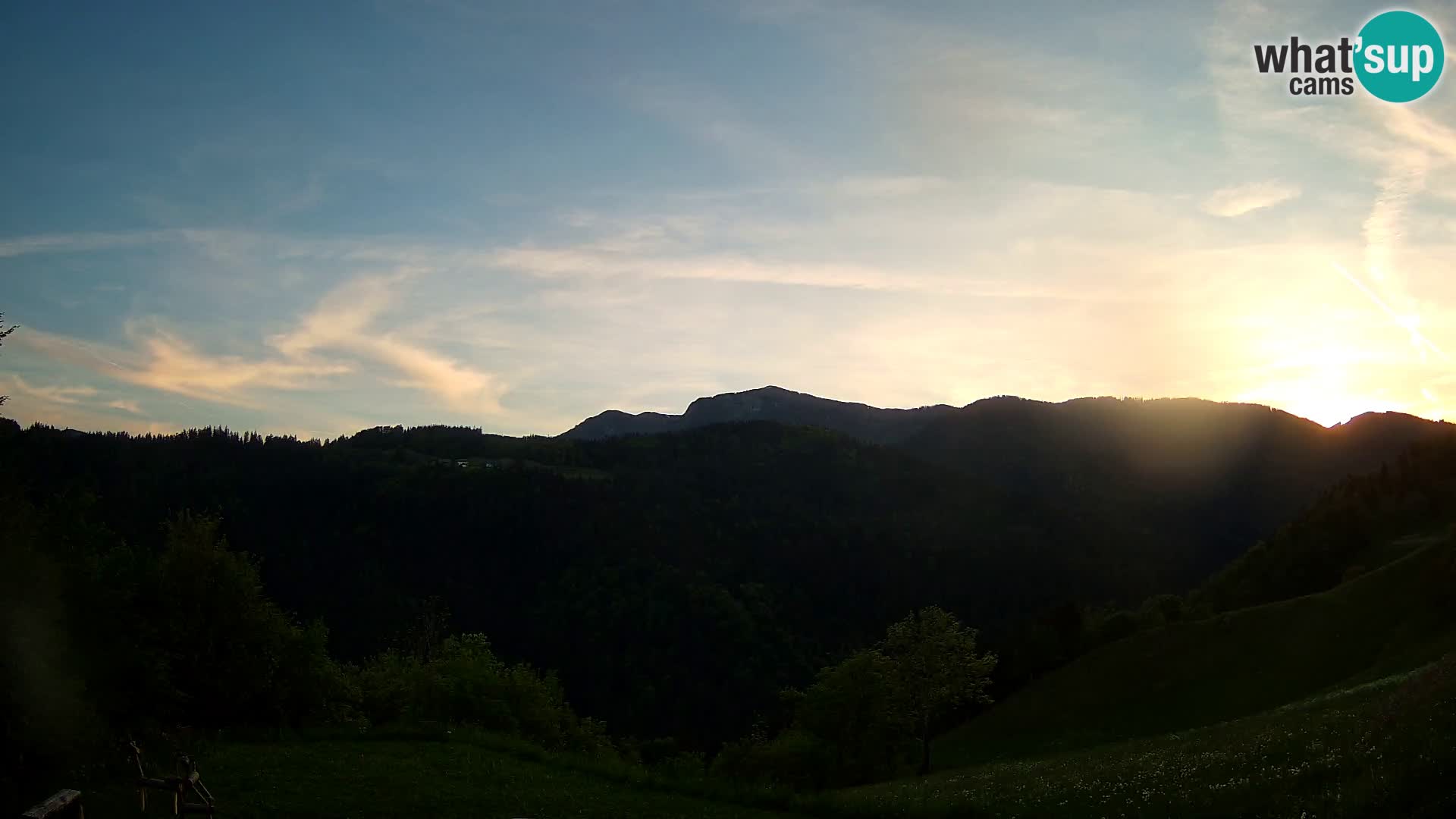 Webcam Brunarica Dražgoše – Live View of Ratitovec (1666 m)