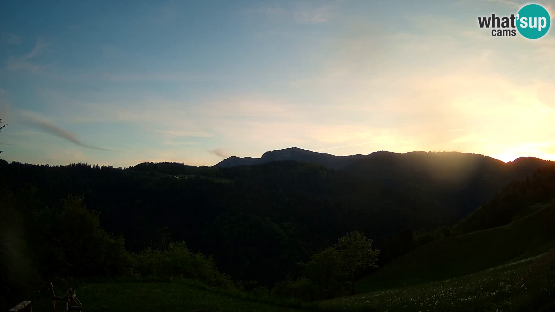 Webcam Brunarica Dražgoše – Live View of Ratitovec (1666 m)
