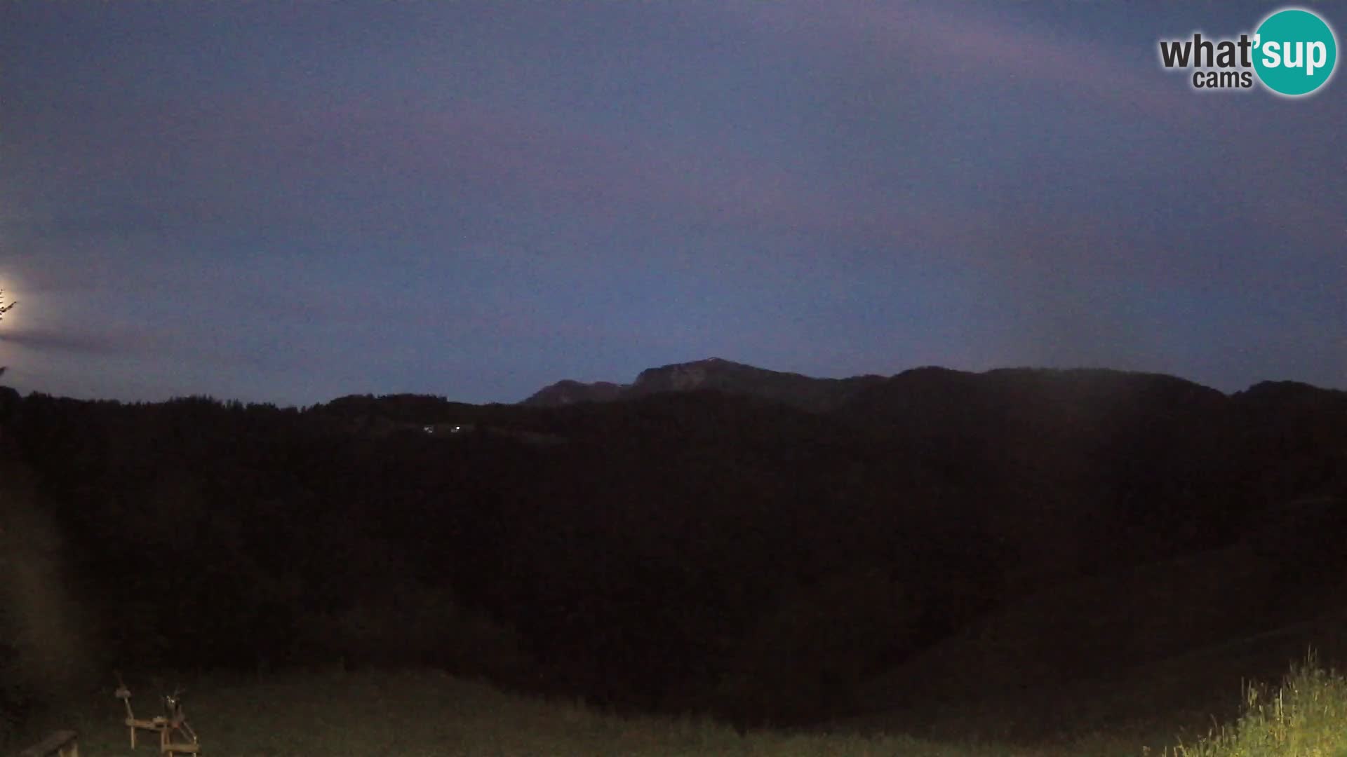 Webcam Brunarica Dražgoše – Liveblick auf Ratitovec (1666 m)