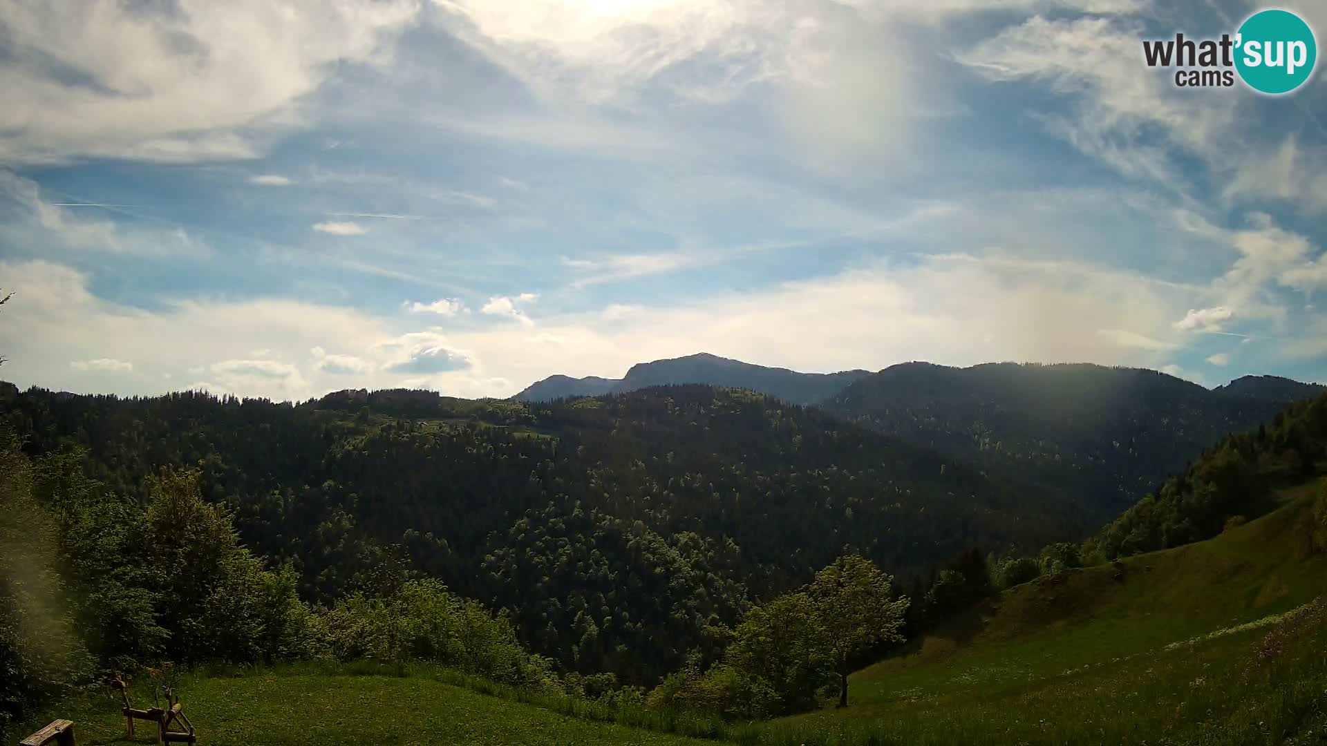 Webcam Brunarica Dražgoše – Liveblick auf Ratitovec (1666 m)