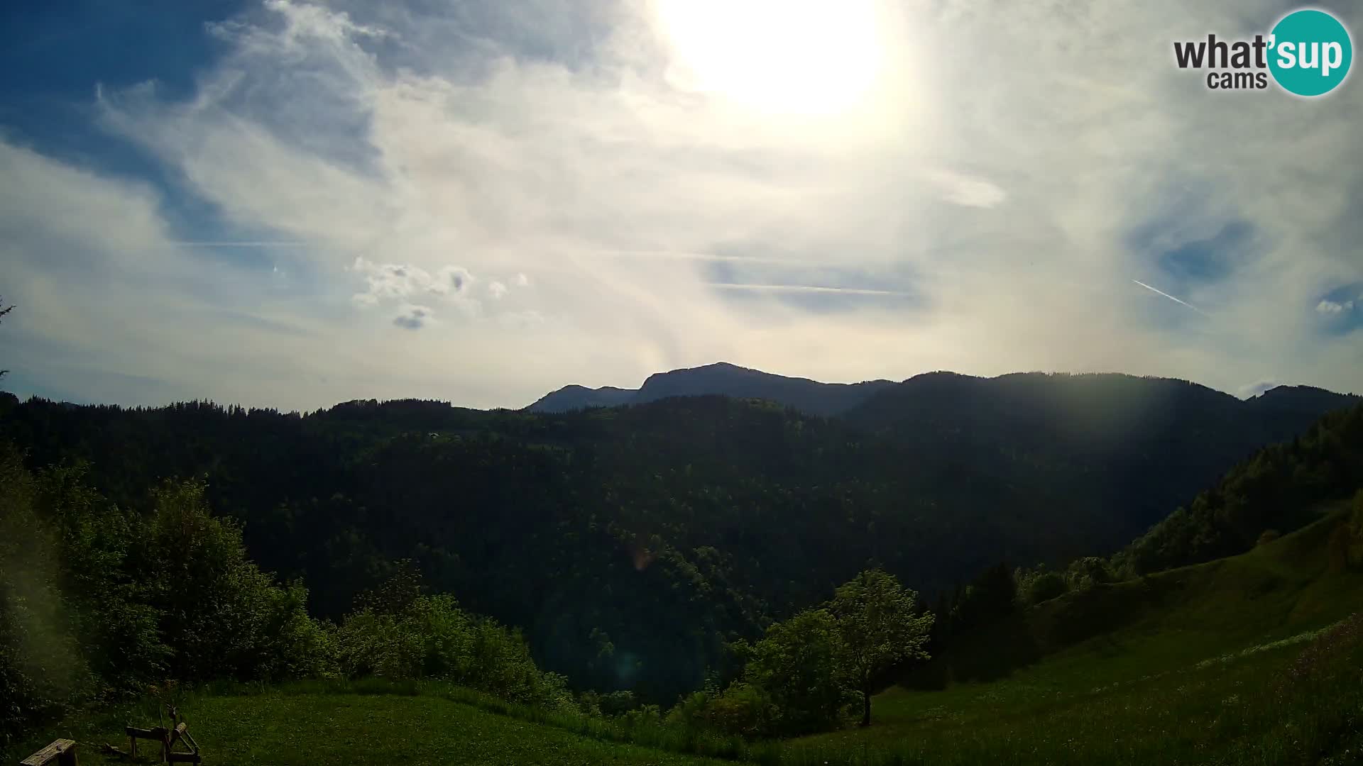 Webcam Brunarica Dražgoše – Live View of Ratitovec (1666 m)