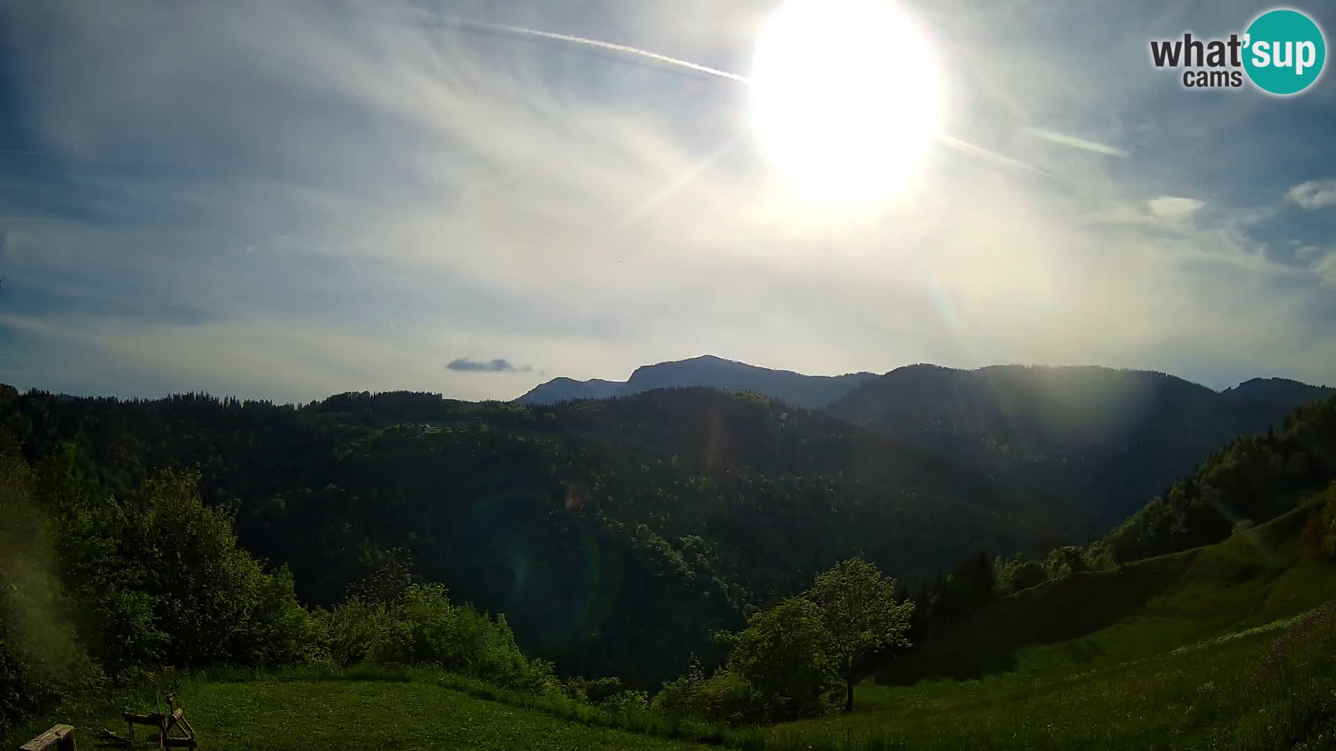 Webcam Brunarica Dražgoše – Liveblick auf Ratitovec (1666 m)