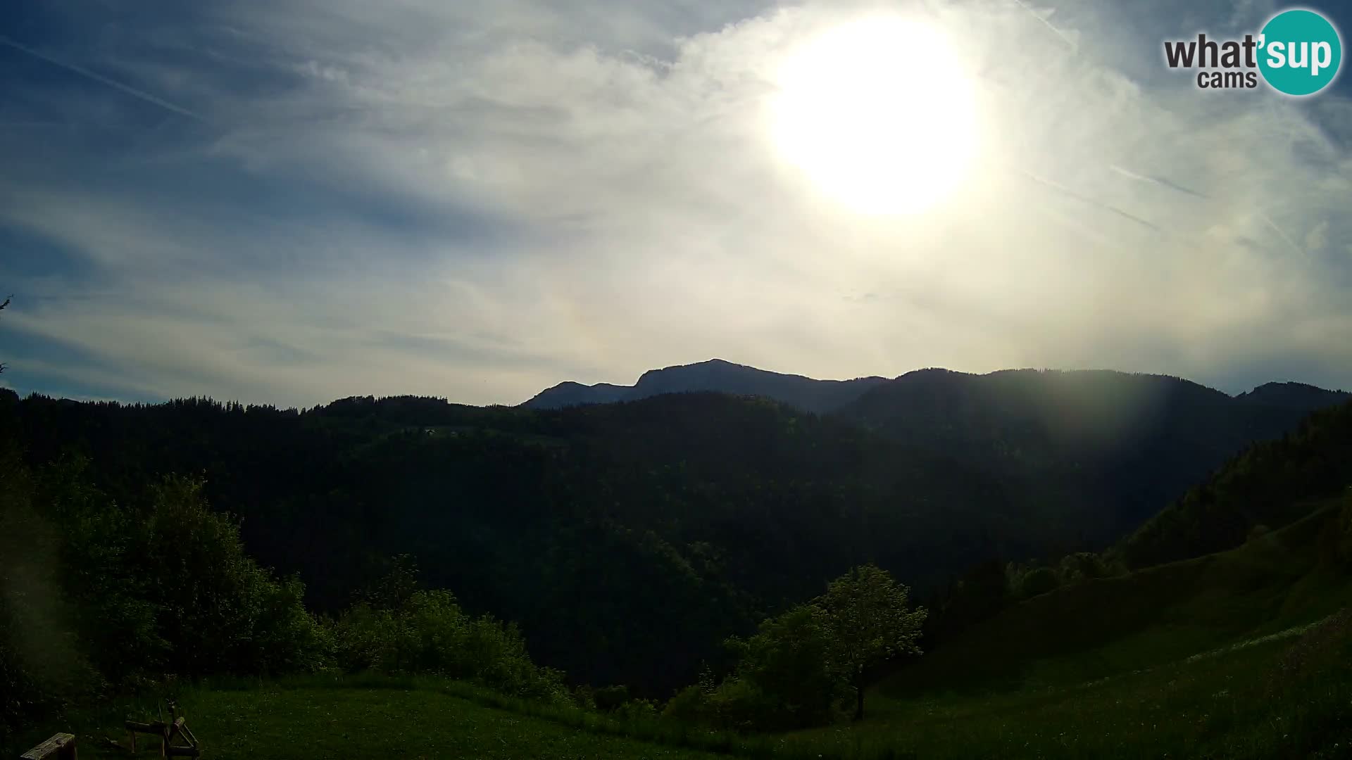 Webcam Brunarica Dražgoše – Vista live sul Ratitovec (1666 m)