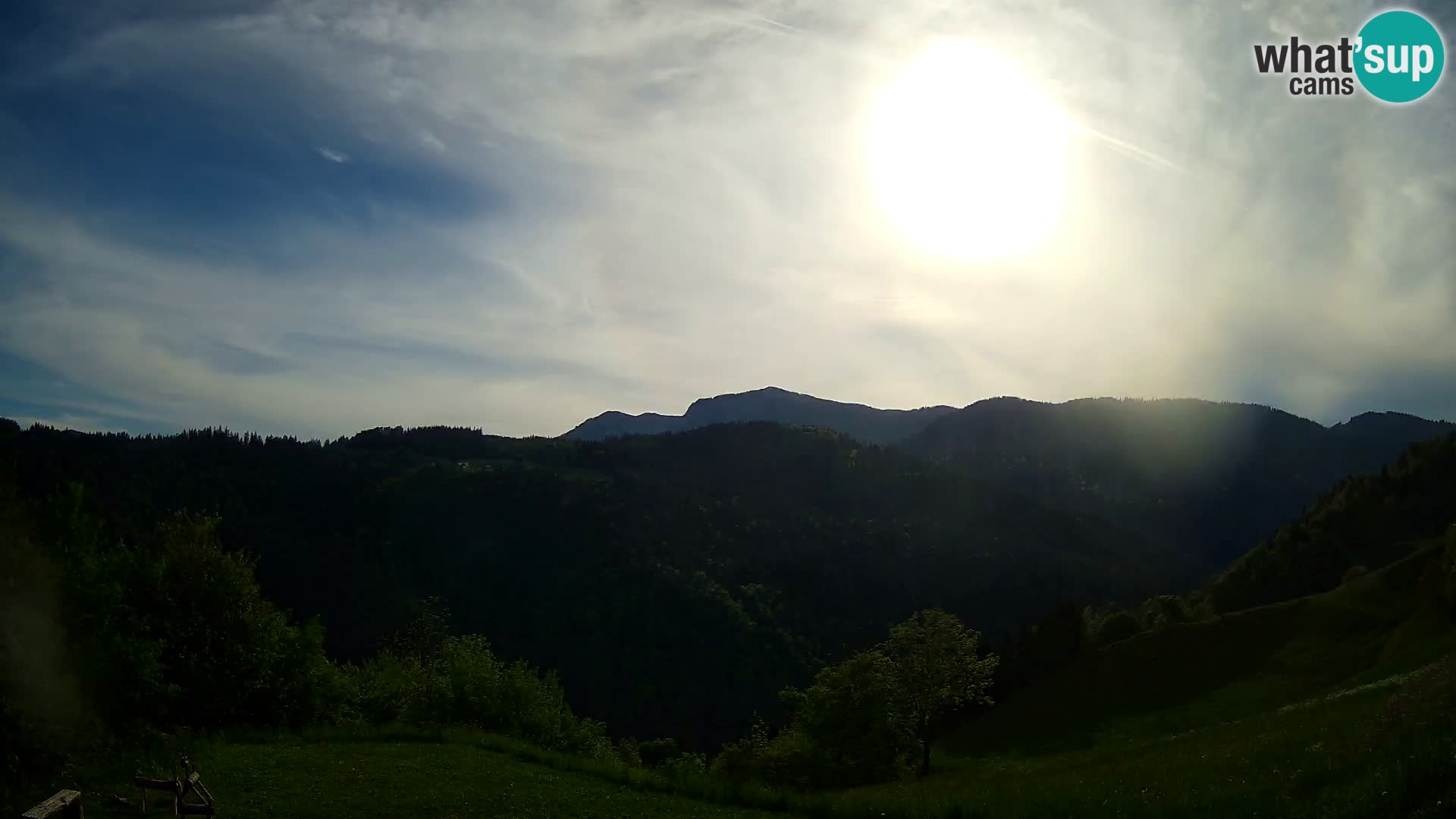 Webcam Brunarica Dražgoše – Liveblick auf Ratitovec (1666 m)