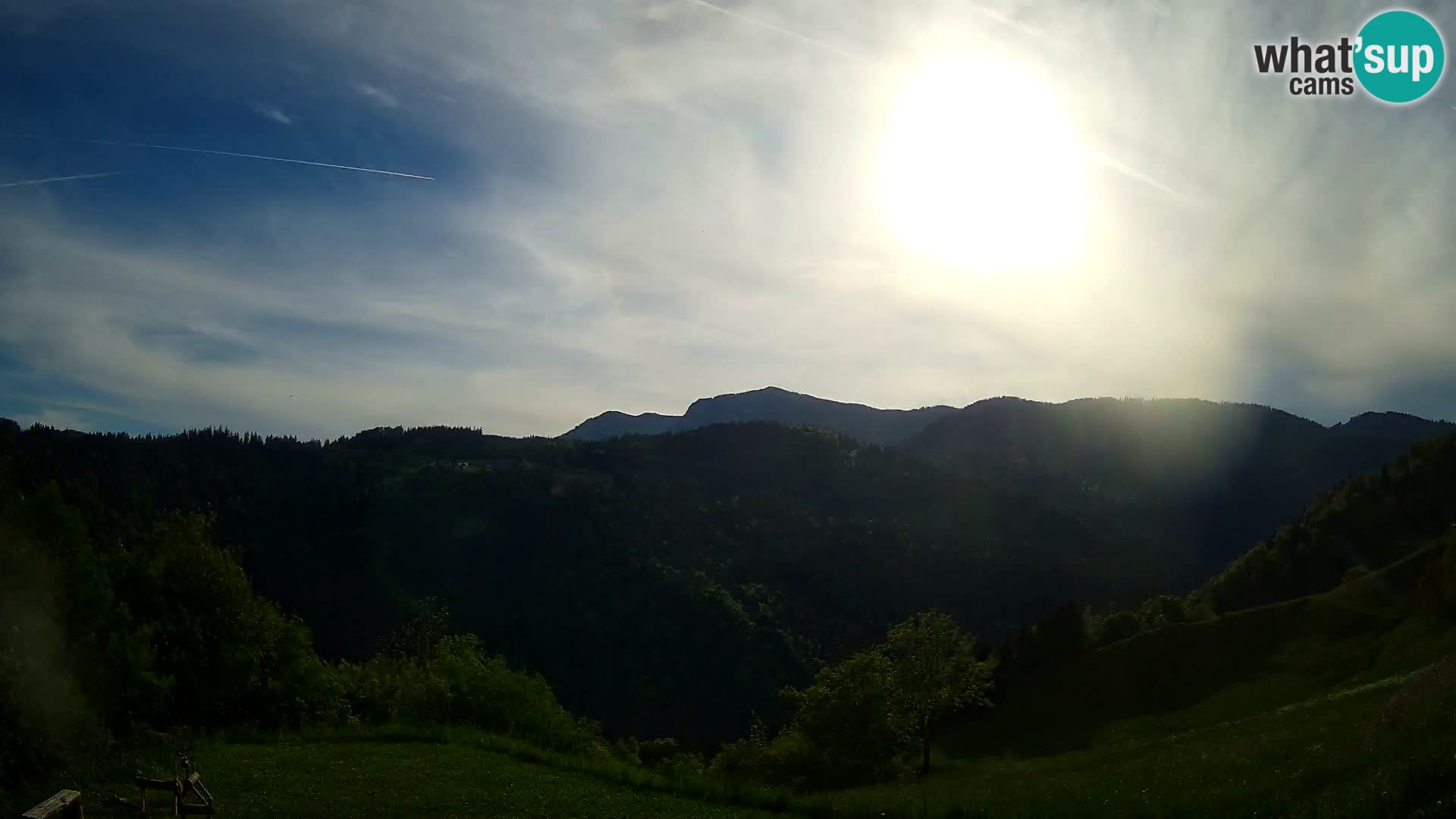 Webcam Brunarica Dražgoše – Vista live sul Ratitovec (1666 m)