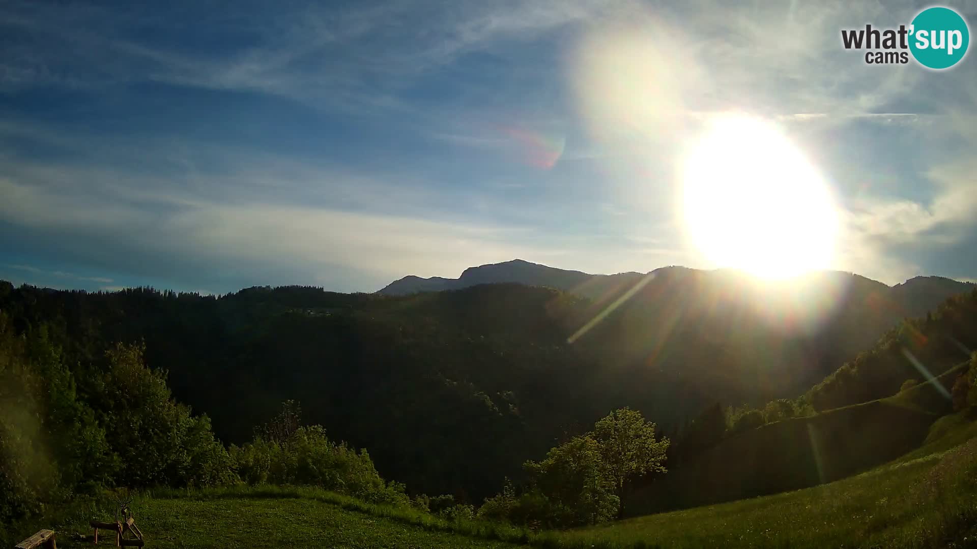 Webcam Brunarica Dražgoše – Live View of Ratitovec (1666 m)