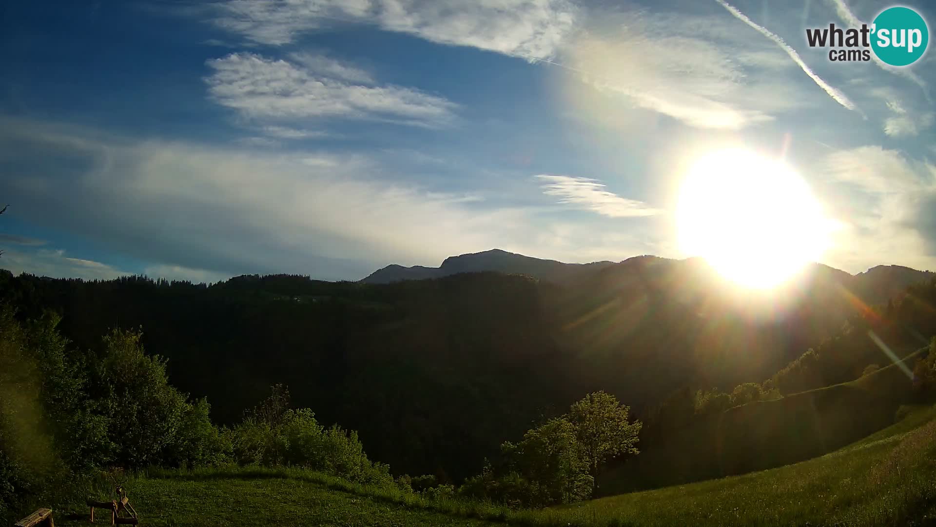 Webcam Brunarica Dražgoše – Liveblick auf Ratitovec (1666 m)