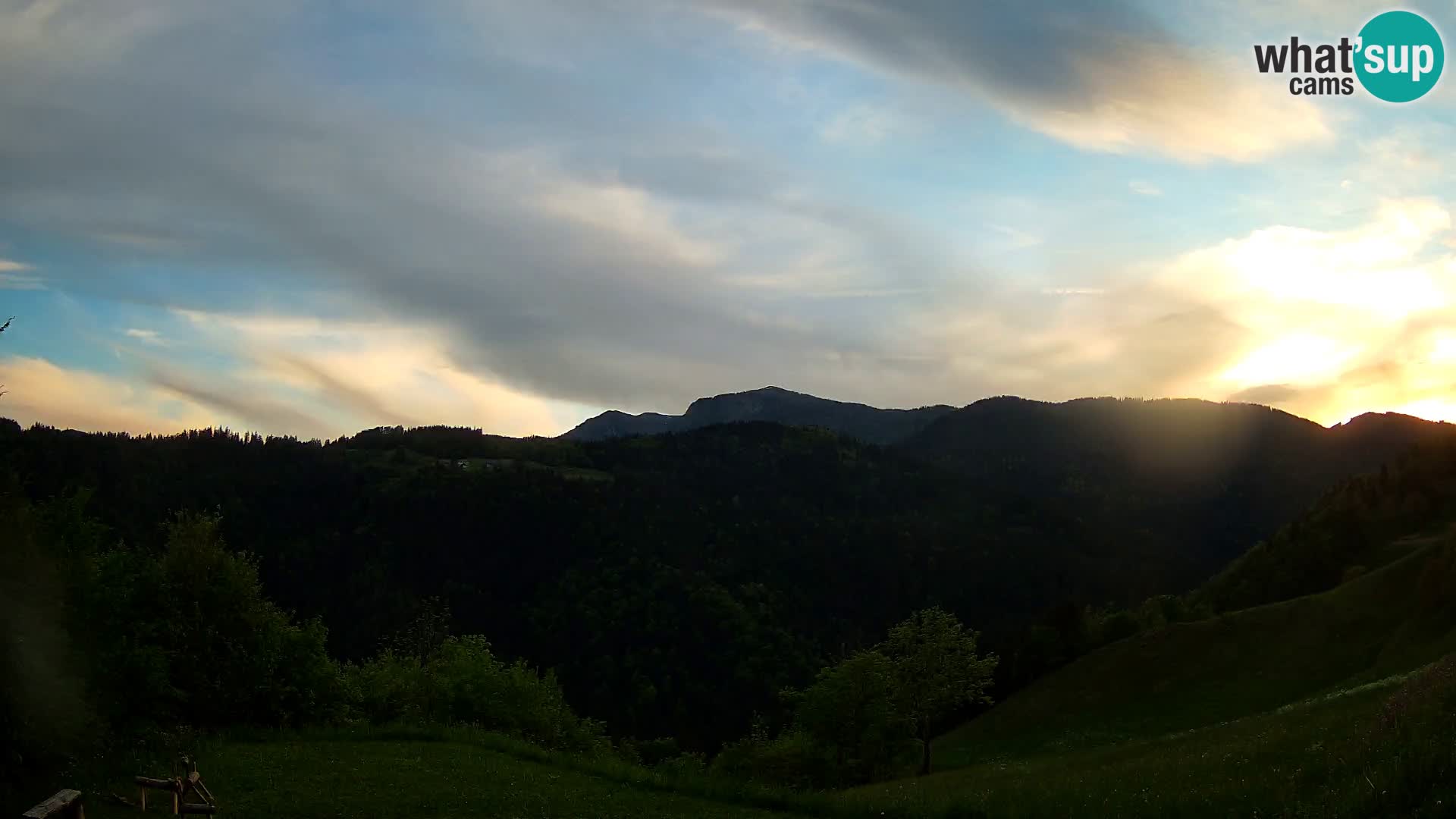 Webcam Brunarica Dražgoše – Live View of Ratitovec (1666 m)