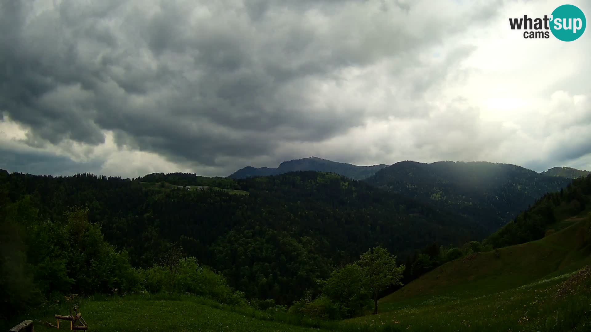 Web kamera Brunarica Dražgoše – Pogled uživo na Ratitovec (1666 m)