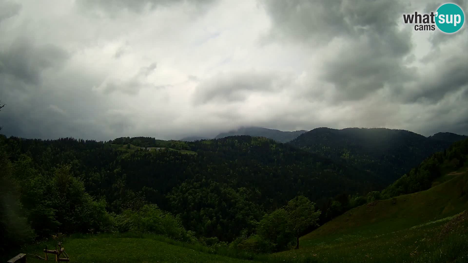 Webcam Brunarica Dražgoše – Live View of Ratitovec (1666 m)