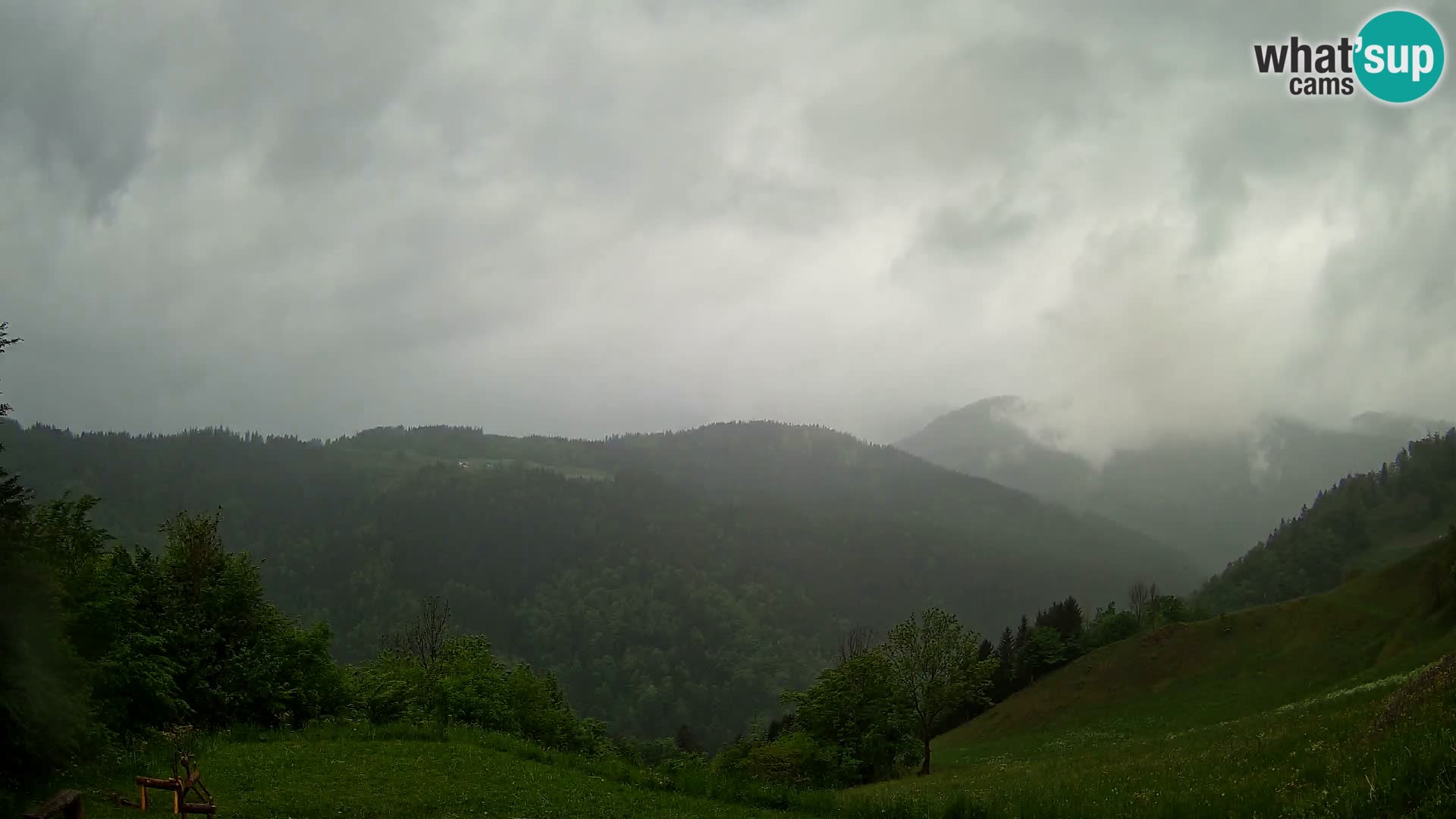 Webcam Brunarica Dražgoše – Live View of Ratitovec (1666 m)