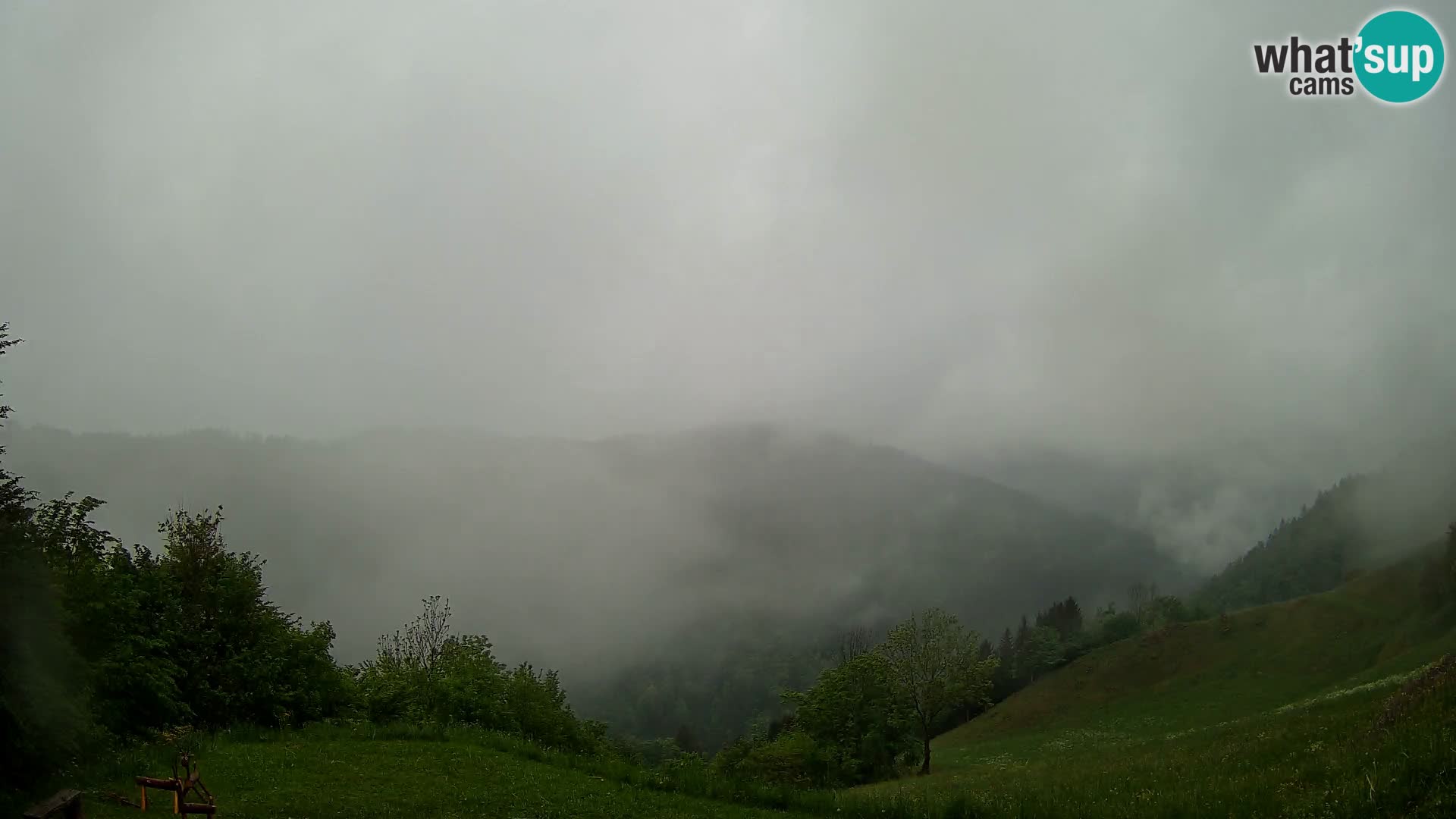 Webcam Brunarica Dražgoše – Live View of Ratitovec (1666 m)