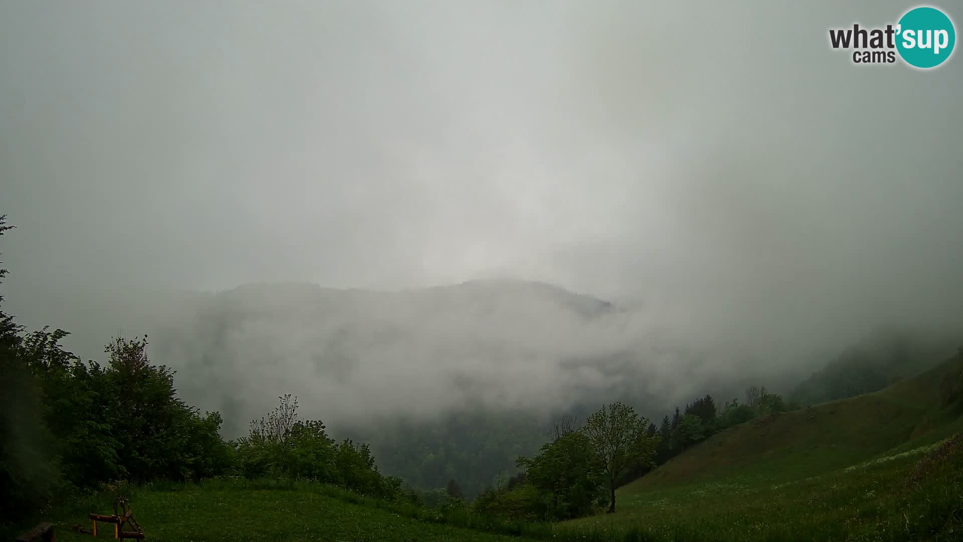 Webcam Brunarica Dražgoše – Live View of Ratitovec (1666 m)