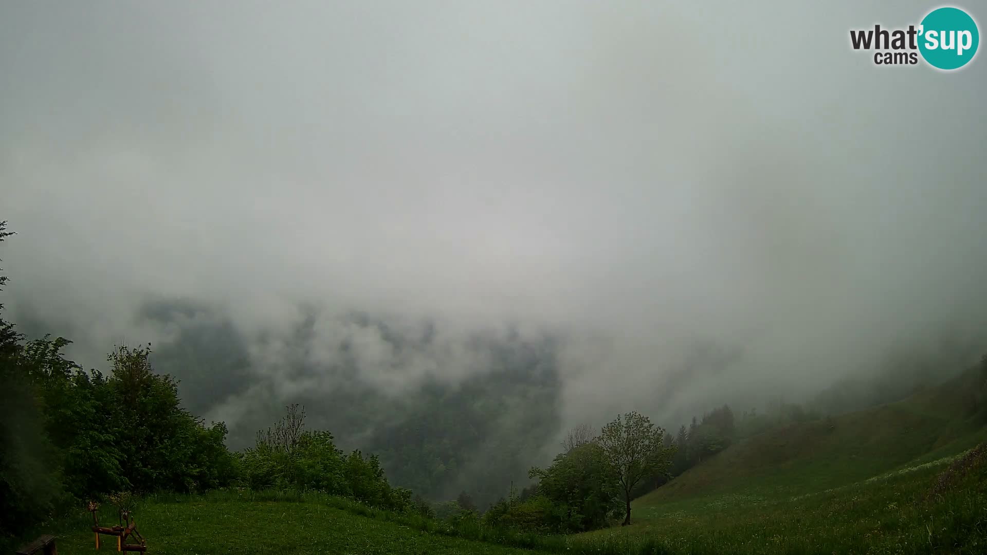 Webcam Brunarica Dražgoše – Liveblick auf Ratitovec (1666 m)