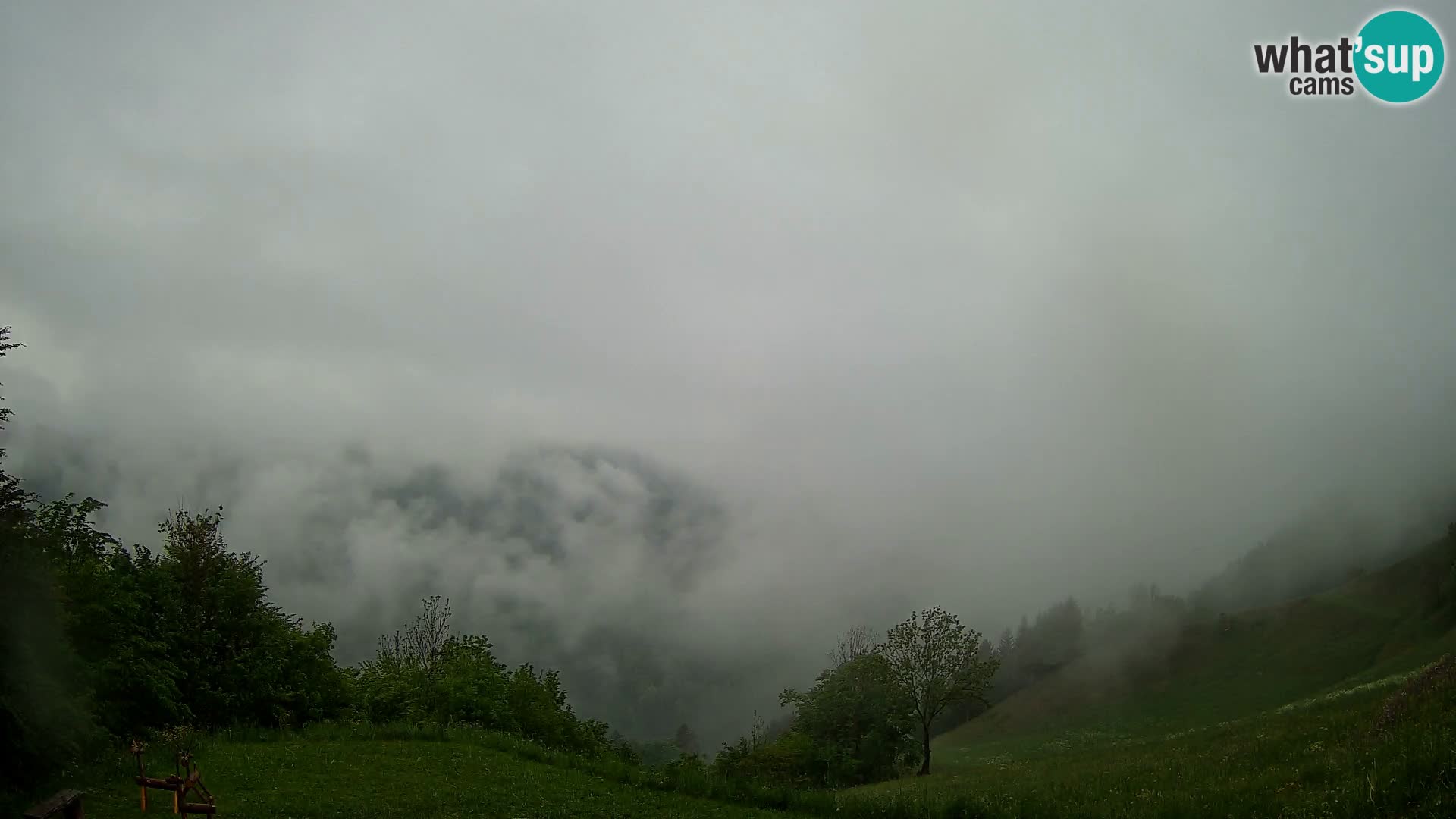 Webcam Brunarica Dražgoše – Liveblick auf Ratitovec (1666 m)