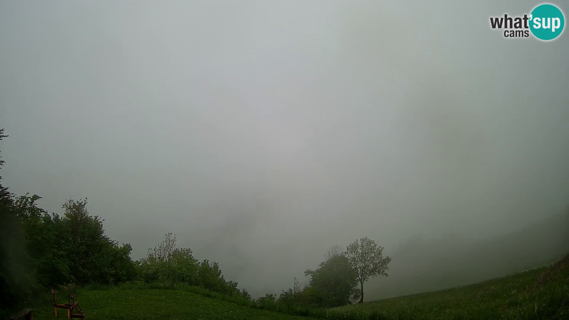 Webcam Brunarica Dražgoše – Vista live sul Ratitovec (1666 m)