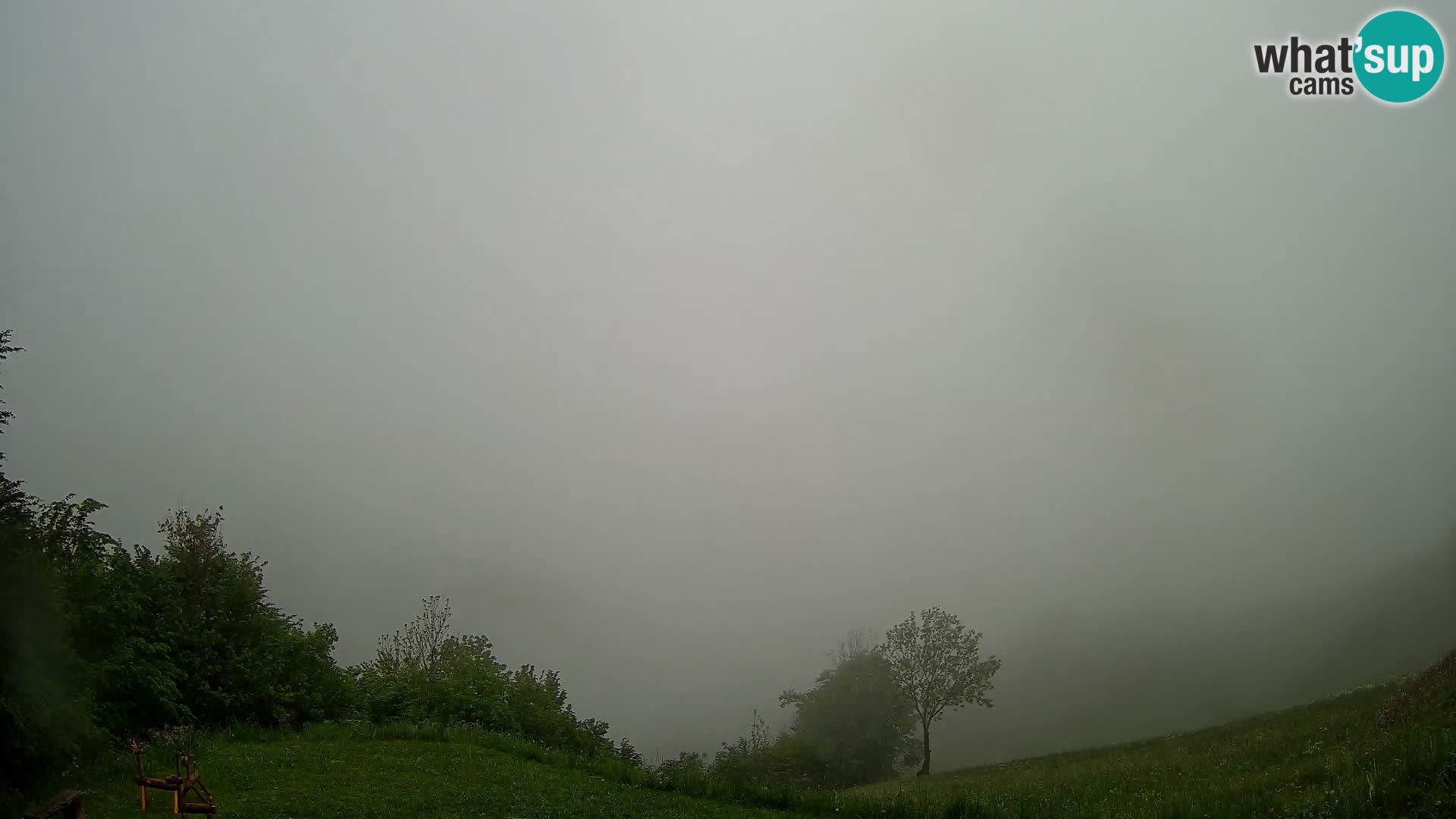 Webcam Brunarica Dražgoše – Vista live sul Ratitovec (1666 m)