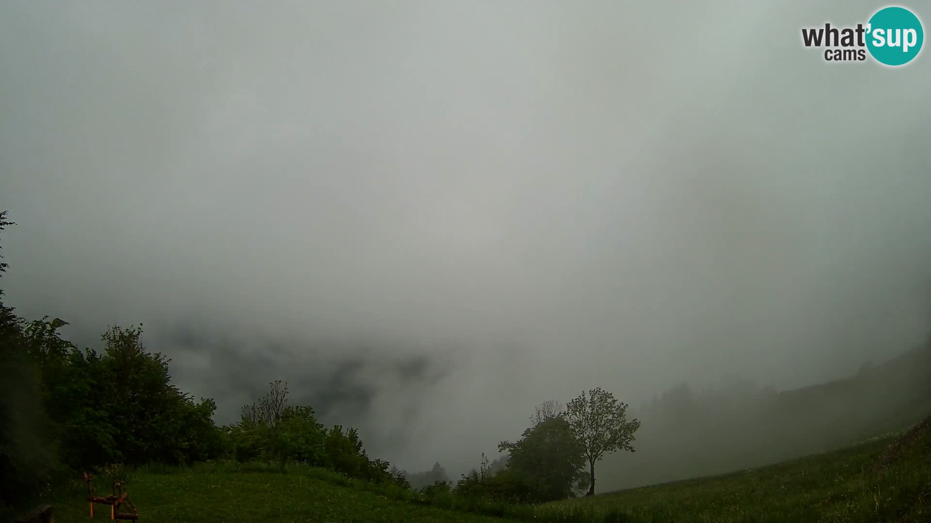 Webcam Brunarica Dražgoše – Live View of Ratitovec (1666 m)