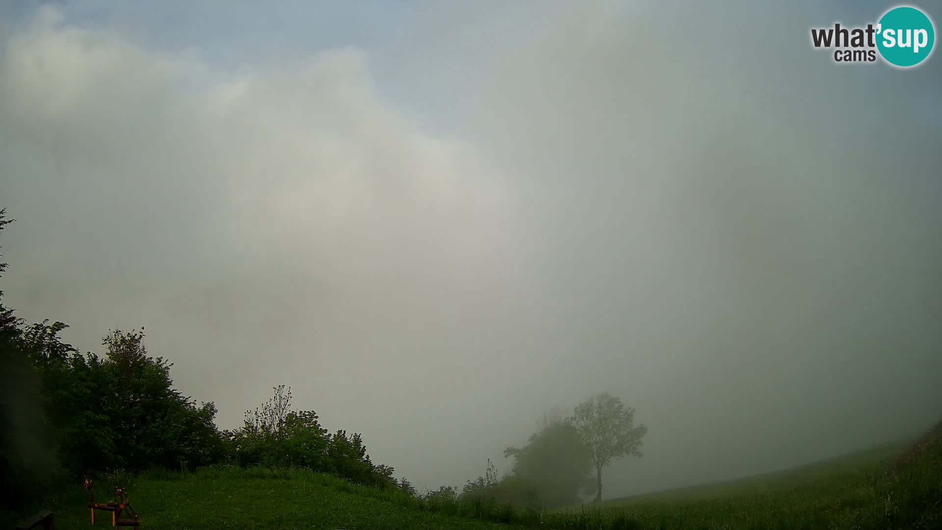 Webcam Brunarica Dražgoše – Vista live sul Ratitovec (1666 m)
