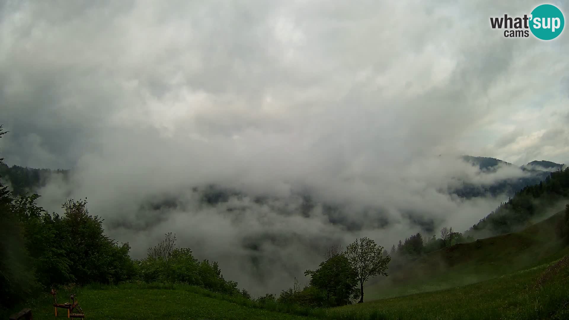 Webcam Brunarica Dražgoše – Live View of Ratitovec (1666 m)