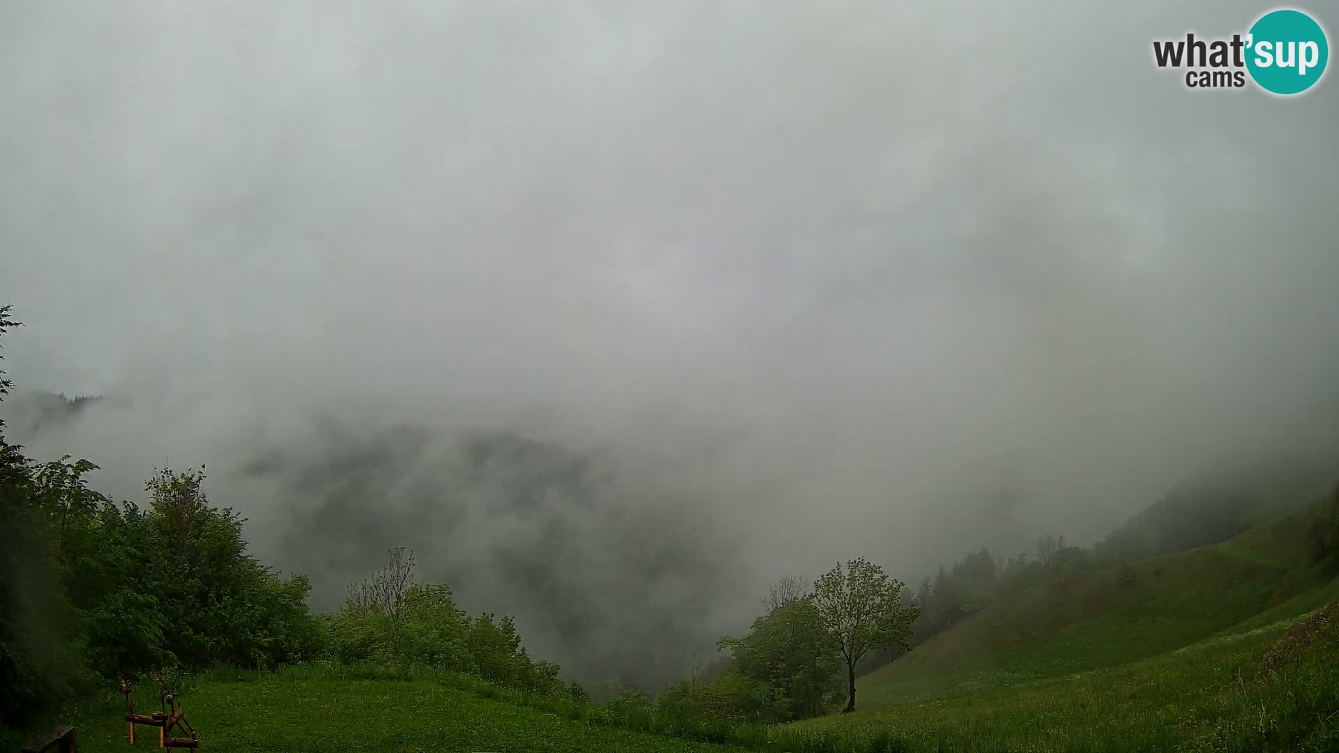 Webcam Brunarica Dražgoše – Live View of Ratitovec (1666 m)