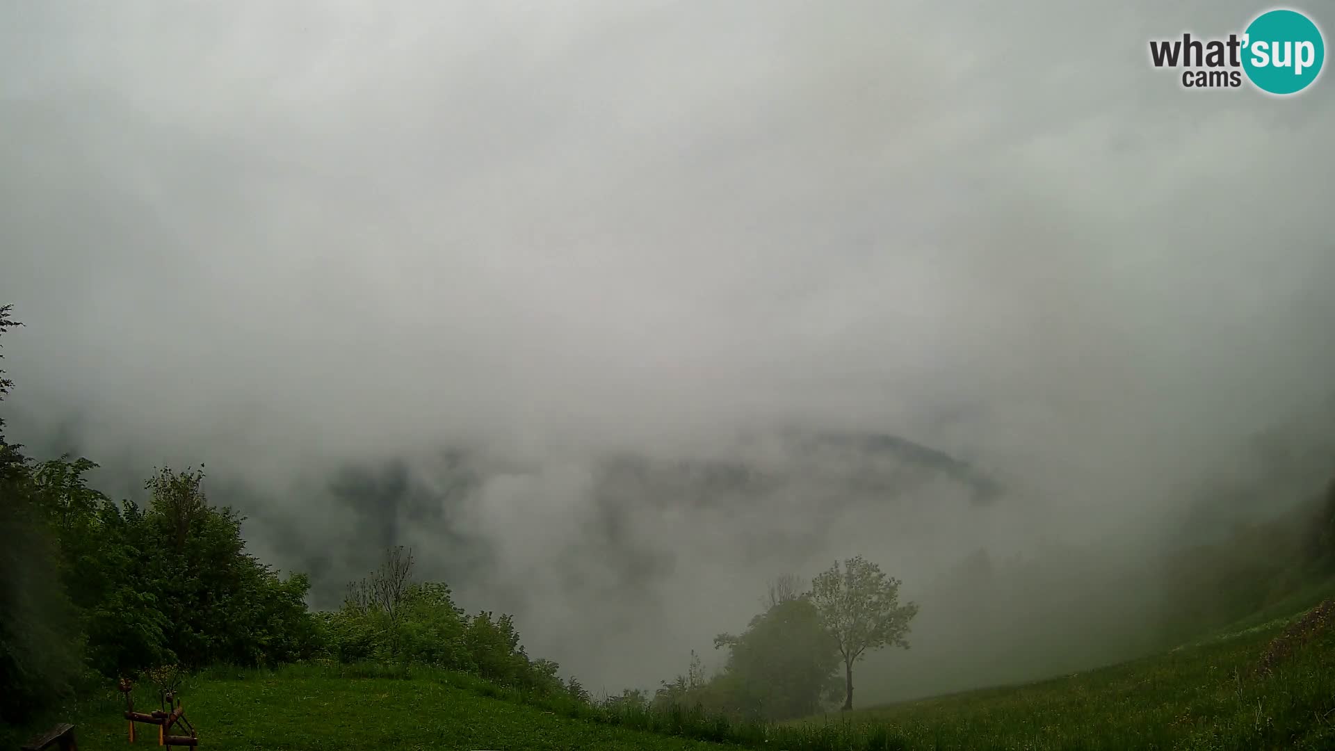 Webcam Brunarica Dražgoše – Vista live sul Ratitovec (1666 m)