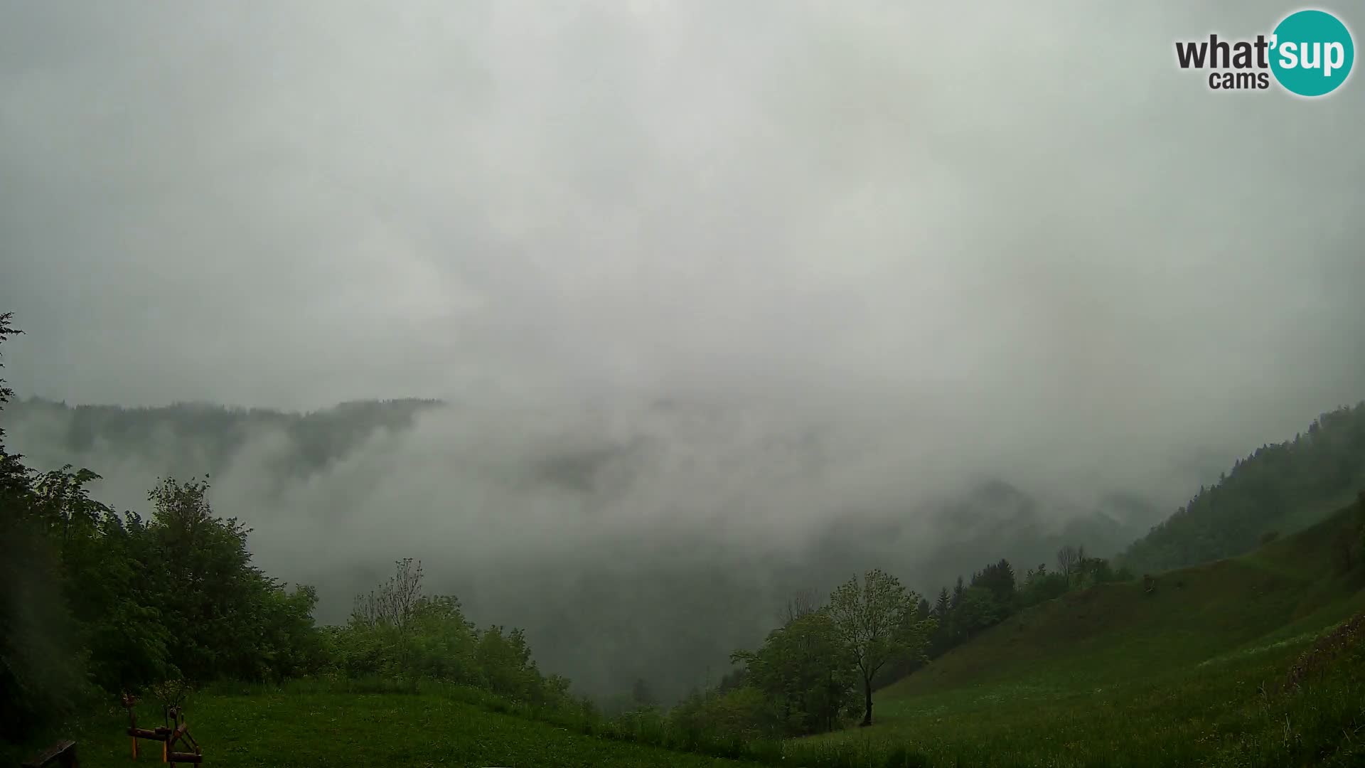 Webcam Brunarica Dražgoše – Live View of Ratitovec (1666 m)