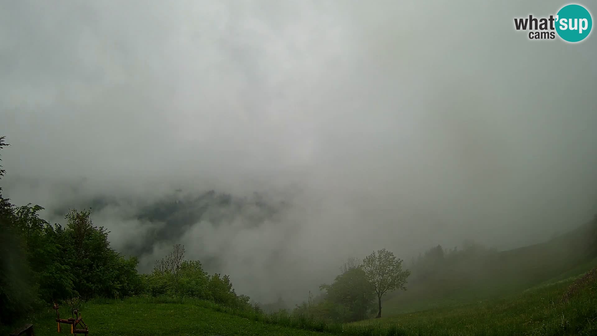 Webcam Brunarica Dražgoše – Live View of Ratitovec (1666 m)