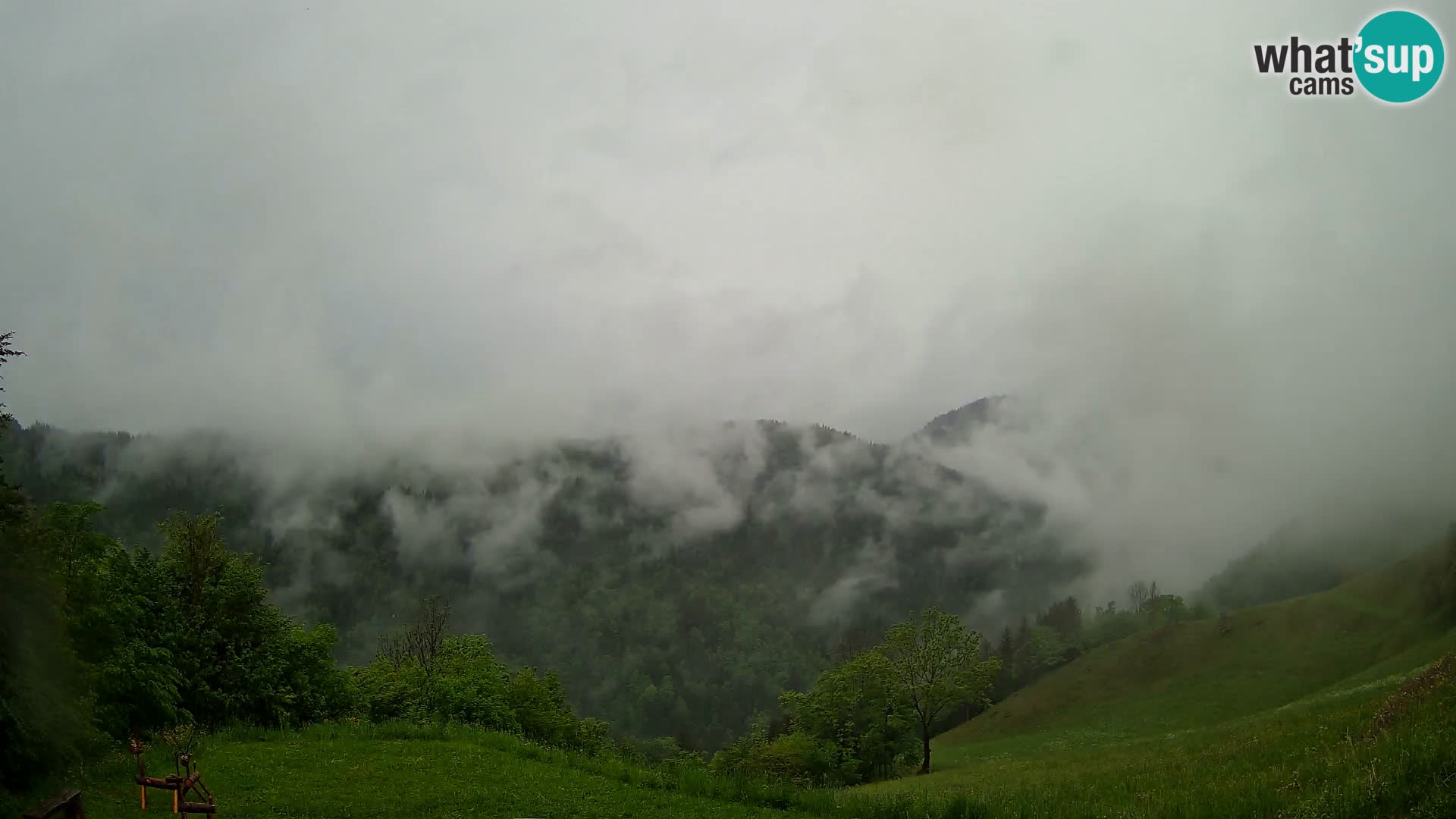 Webcam Brunarica Dražgoše – Live View of Ratitovec (1666 m)