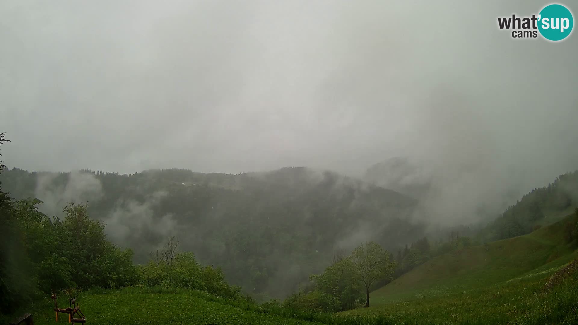 Webcam Brunarica Dražgoše – Live View of Ratitovec (1666 m)