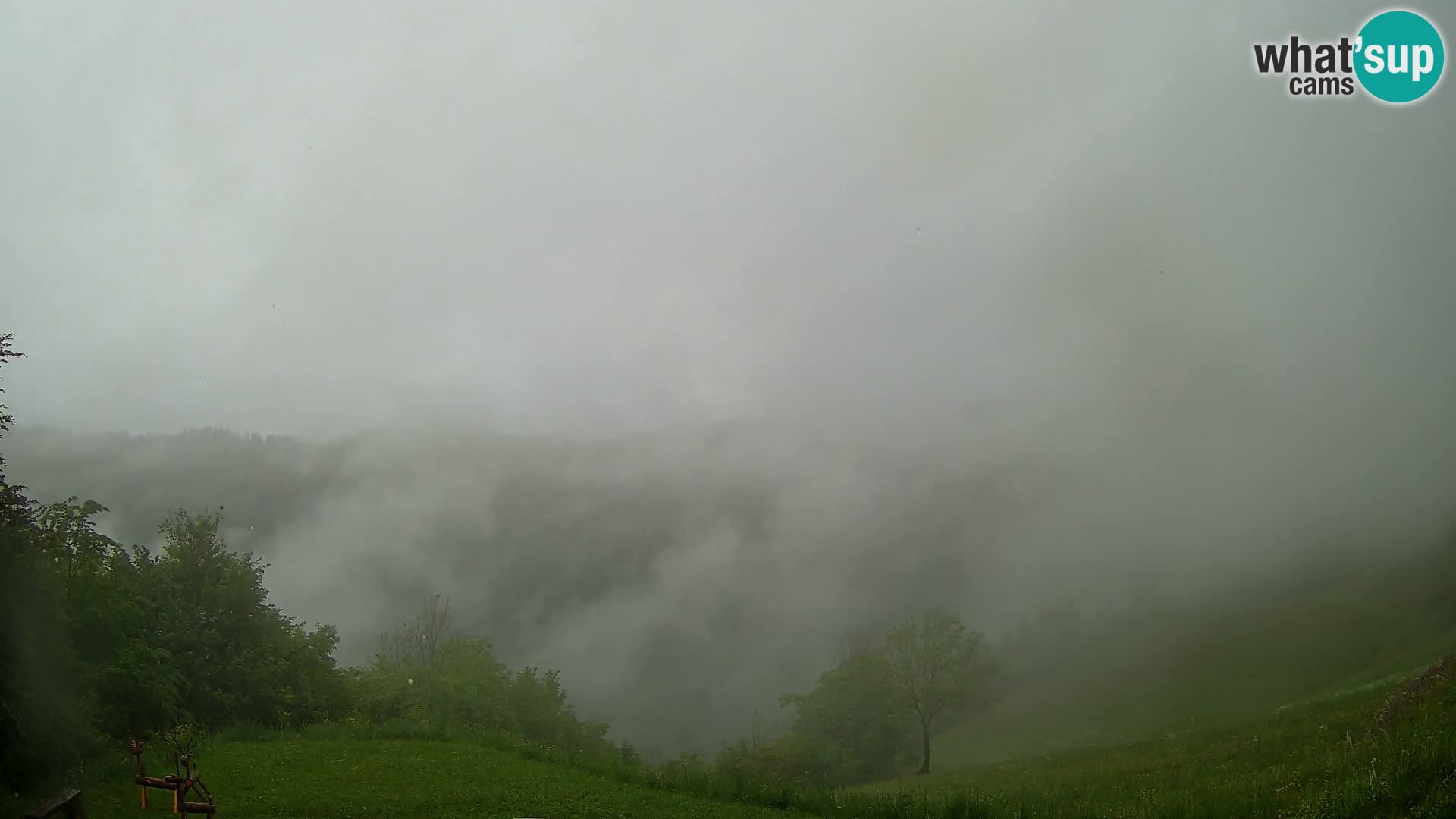 Webcam Brunarica Dražgoše – Live View of Ratitovec (1666 m)