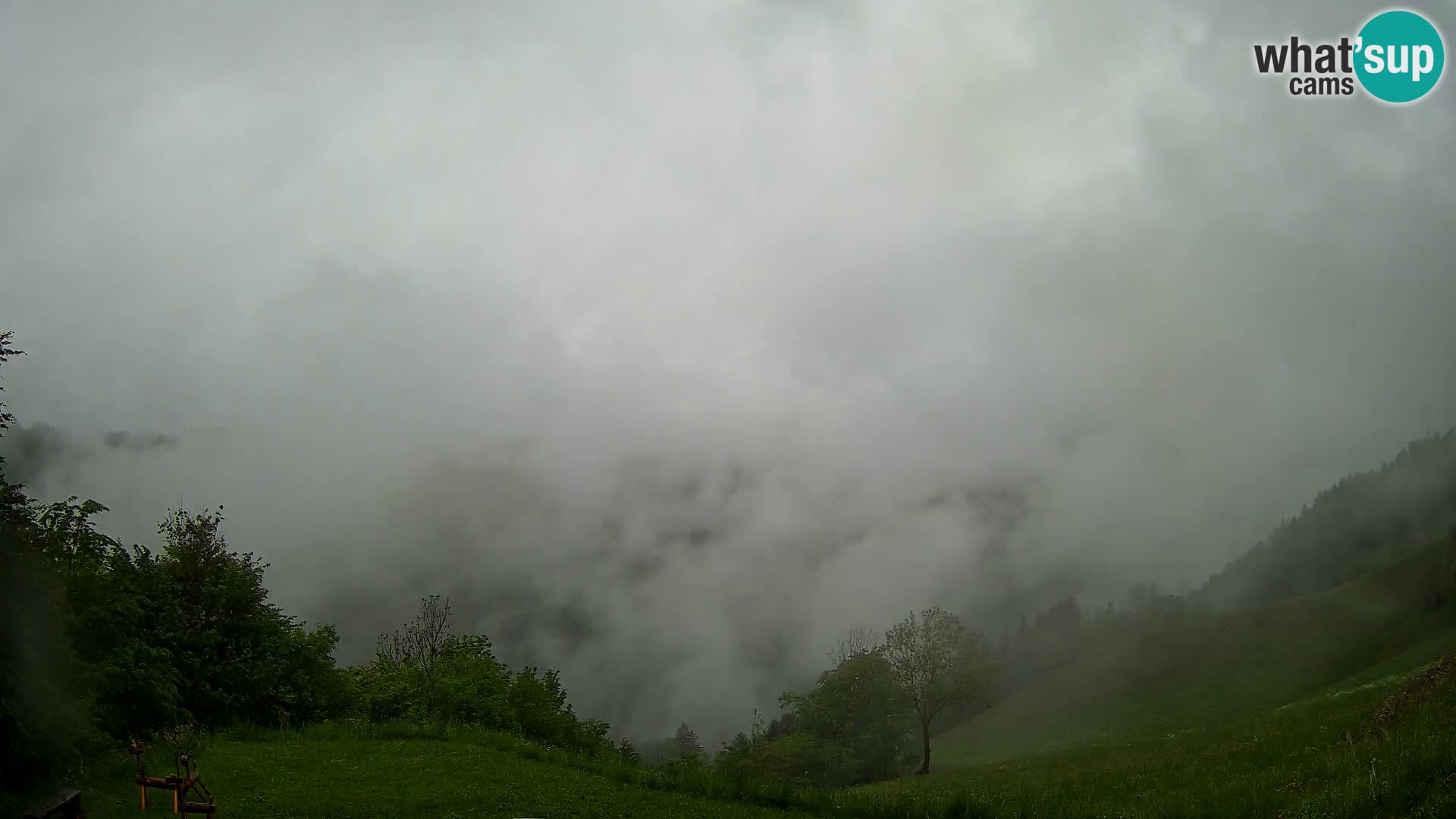 Webcam Brunarica Dražgoše – Live View of Ratitovec (1666 m)