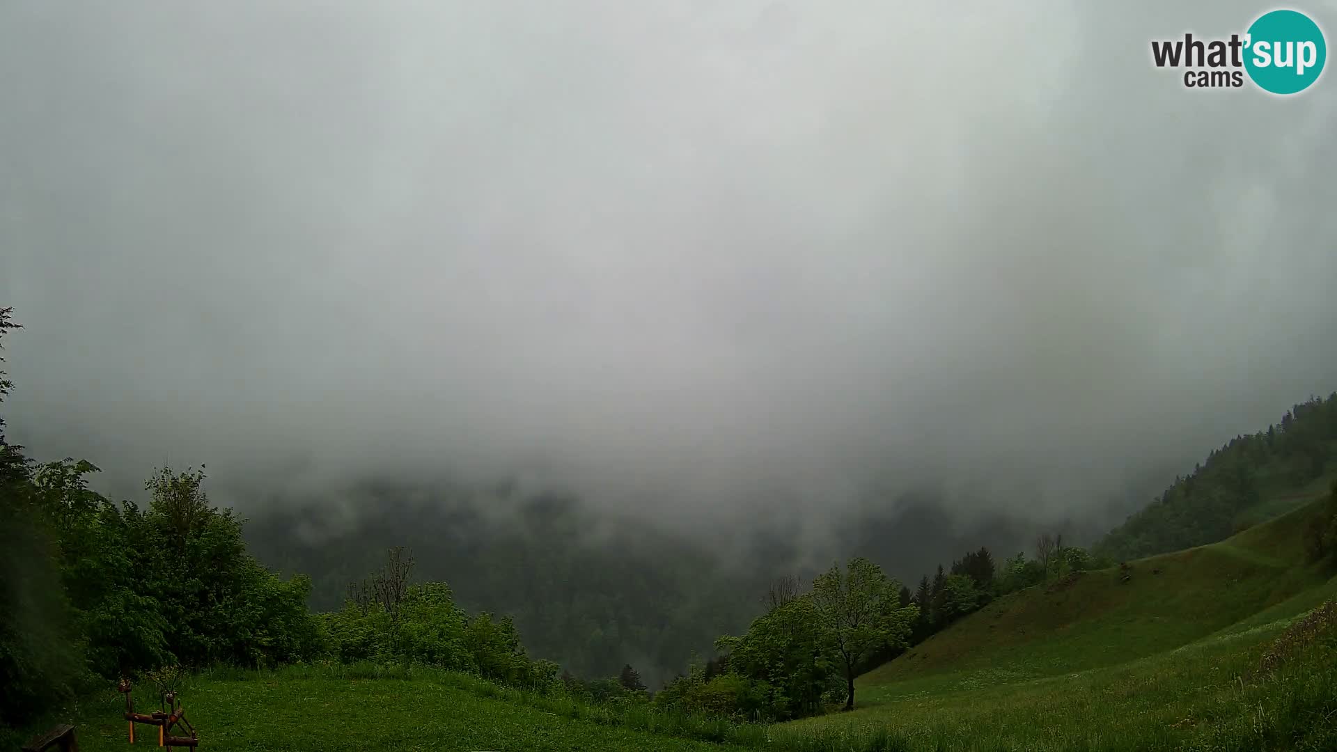 Webcam Brunarica Dražgoše – Vista live sul Ratitovec (1666 m)