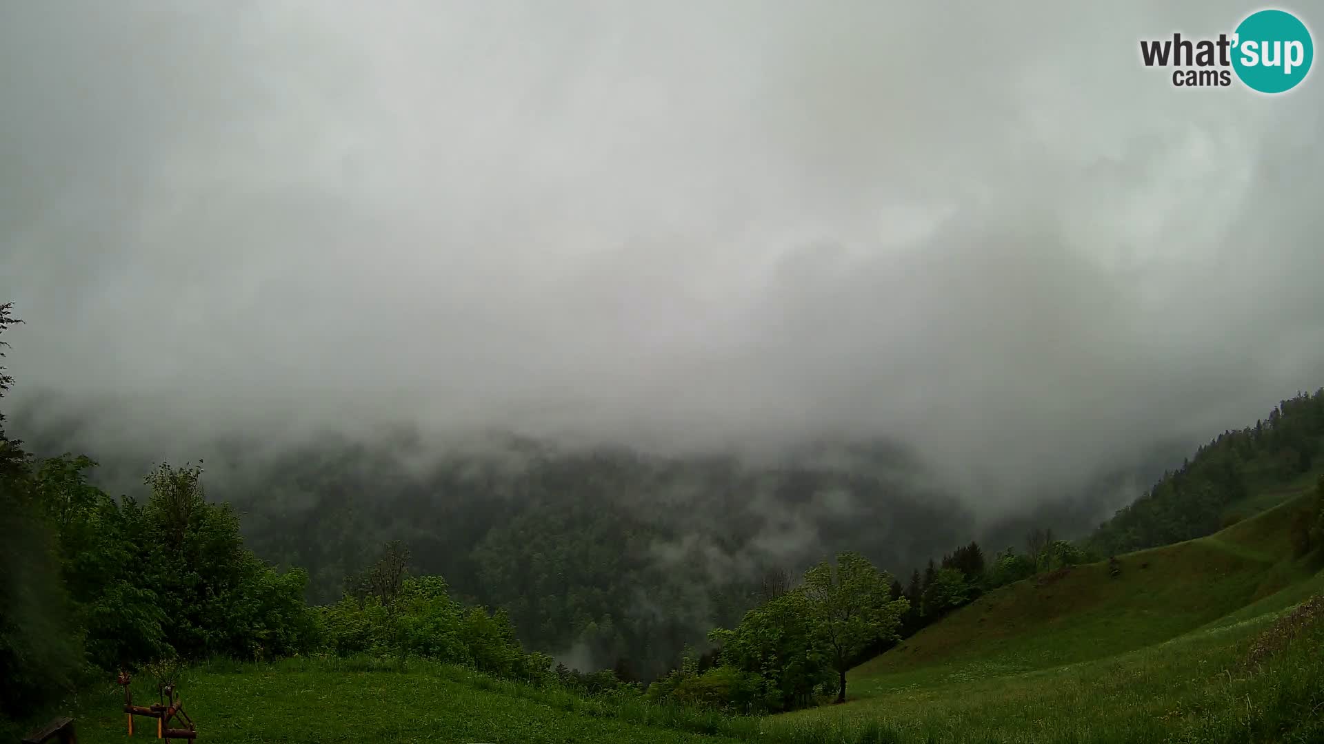 Web kamera Brunarica Dražgoše – Pogled uživo na Ratitovec (1666 m)