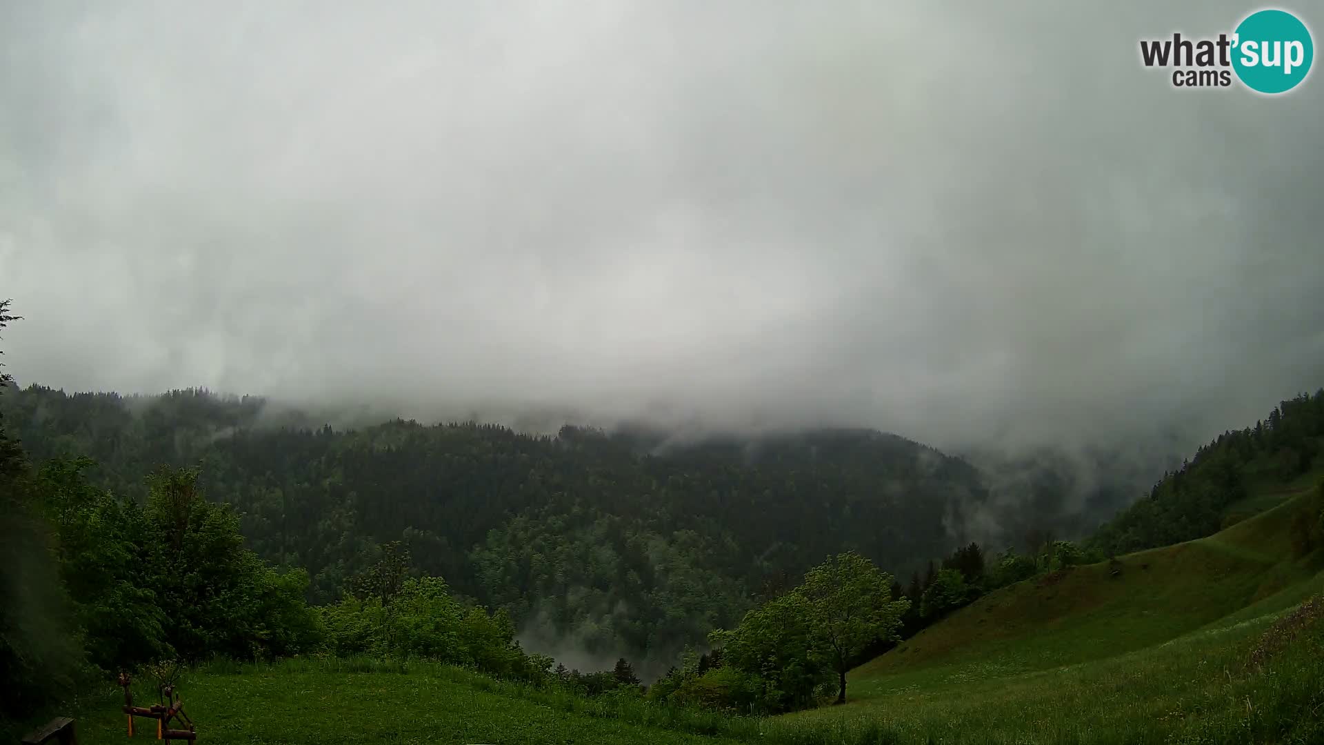 Web kamera Brunarica Dražgoše – Pogled uživo na Ratitovec (1666 m)